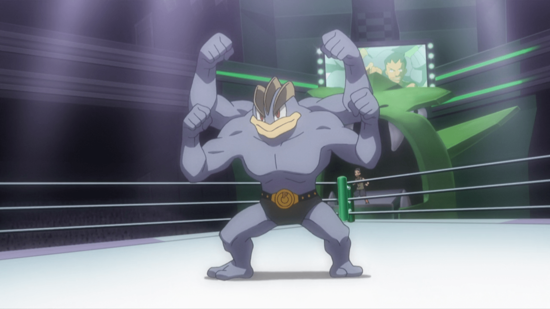 1920x1080 Trainer's Machamp. Pokémon