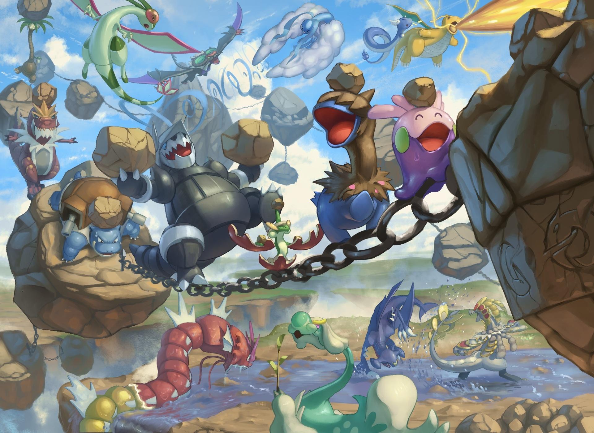 1920x1400 Download 1280x1024 Blastoise, Gyarados, Altaria, Dragonair, Pokemon, Water Wallpaper