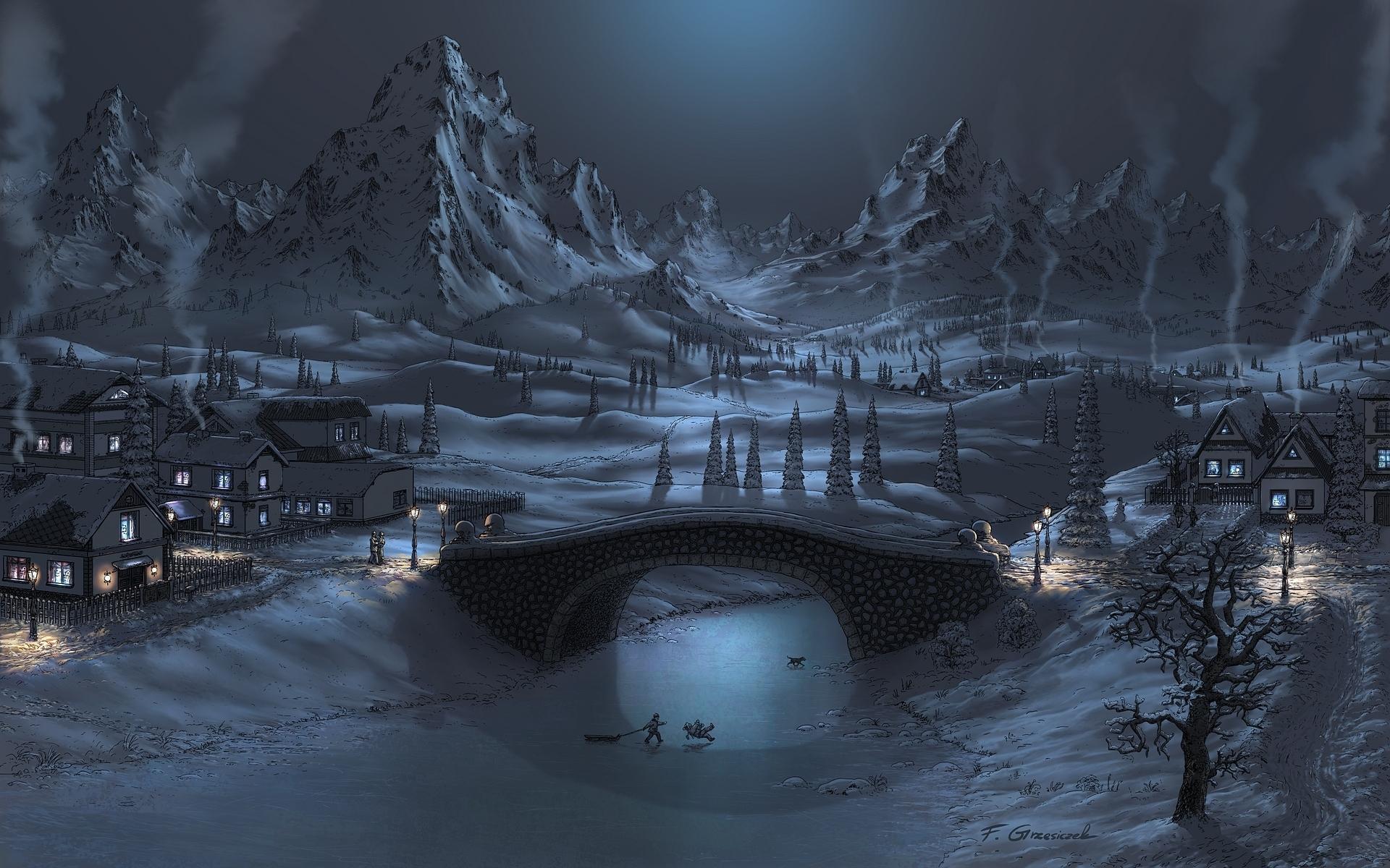 1920x1200 Artistic Winter HD Wallpaper and Background