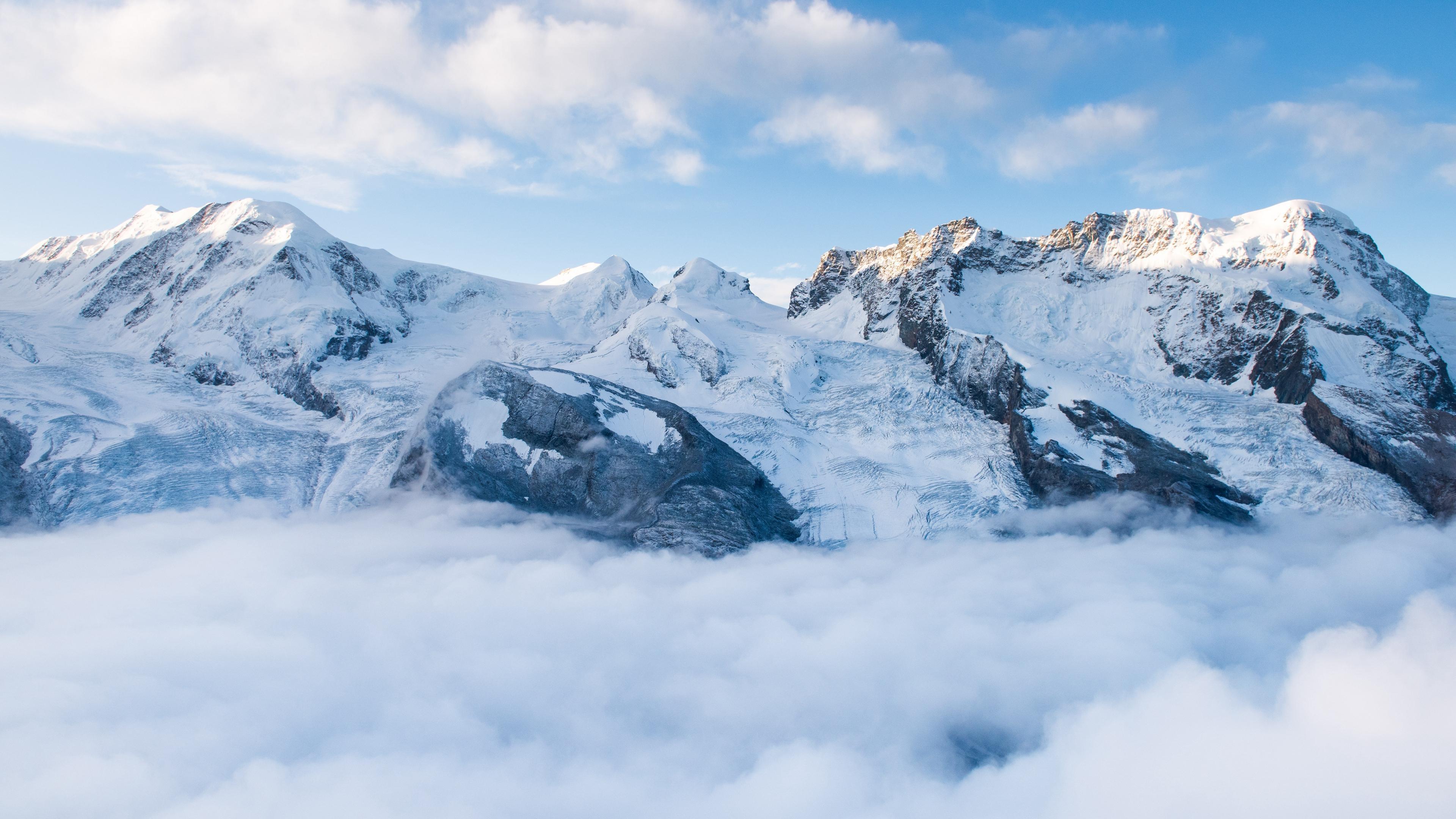 3840x2160 Snow Mountains 4k Wallpaper