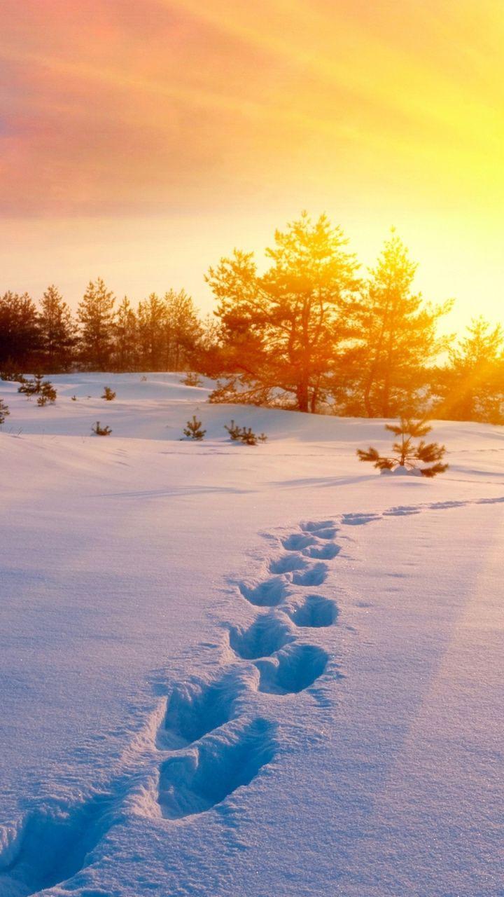 720x1280 Download 720x1280 Wallpaper Snow, Morning, Cloud, Television