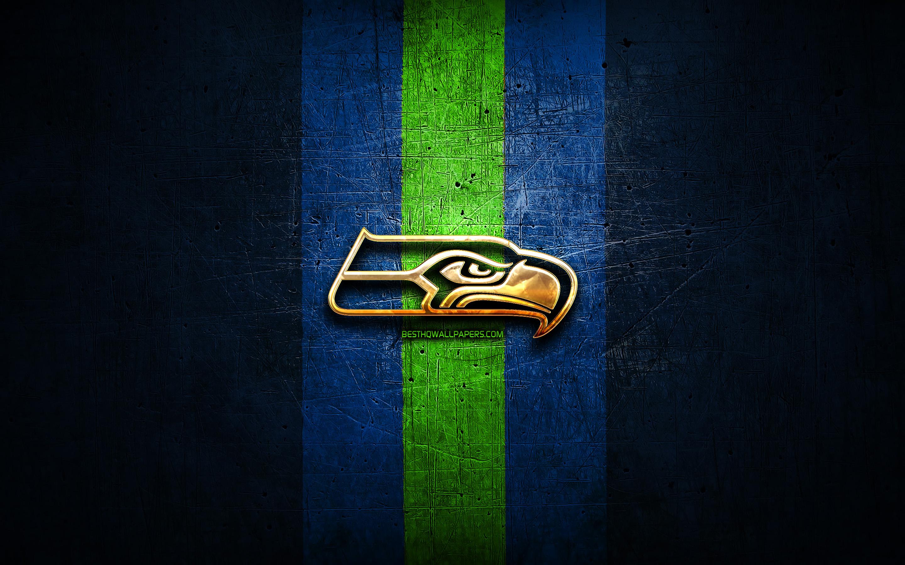 Download Seahawks Logo Cool Green Design iPhone Wallpaper