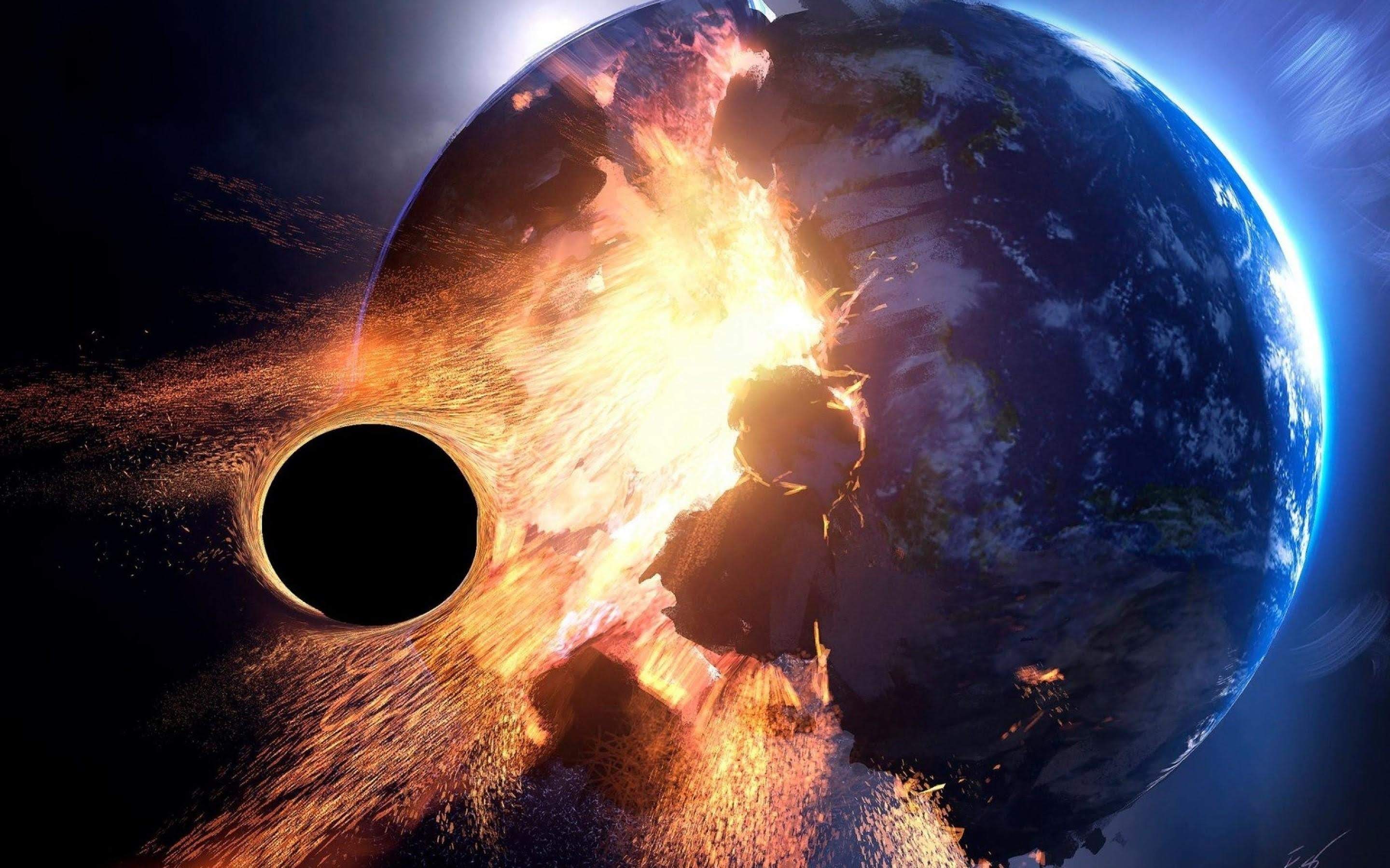 2880x1800 Earths Encounter With a Black Hole HD wallpaper