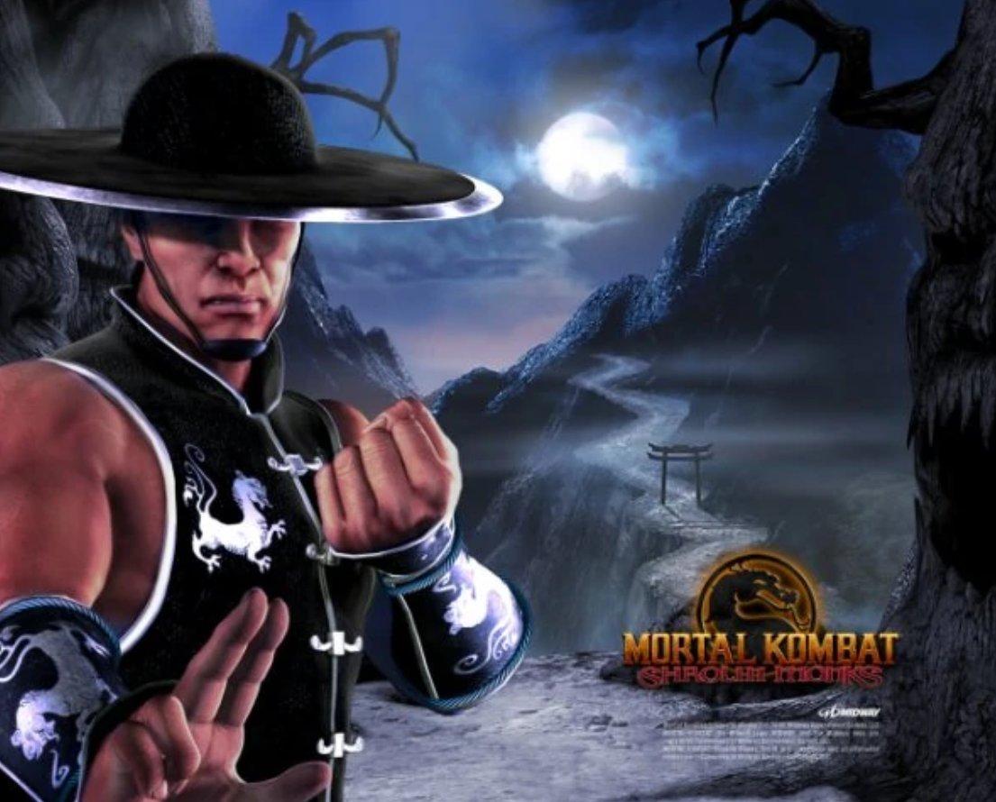 1105x890 NBA Jam (the book) wallpaper from Midway promoting 2005's Mortal Kombat: Shaolin Monks, ft. Kung Lao