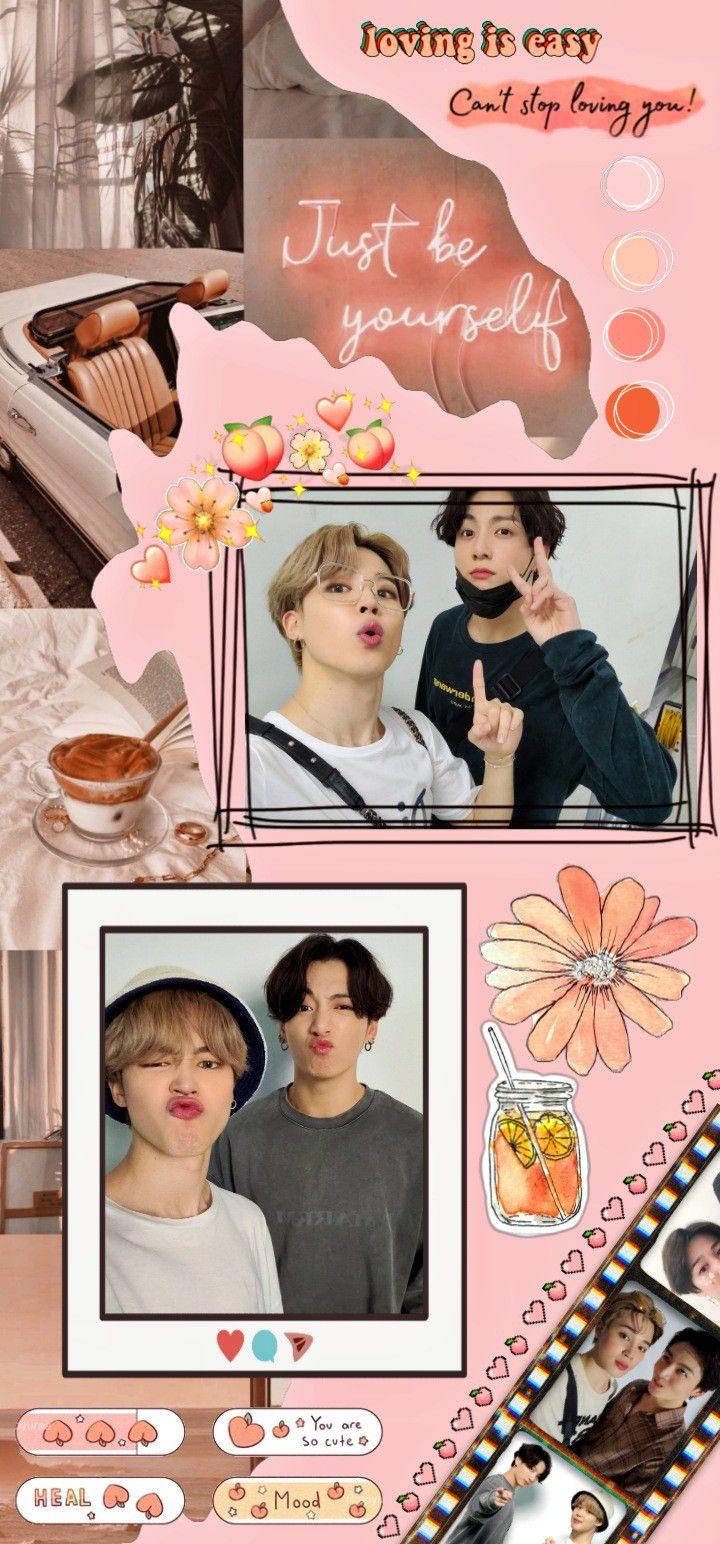 720x1544 Jikook Wallpaper. Lockscreen. Kookmin. Jungkook Wallpaper. Jimin Wallpaper Peach. การถ่ายภาพ, คนดัง