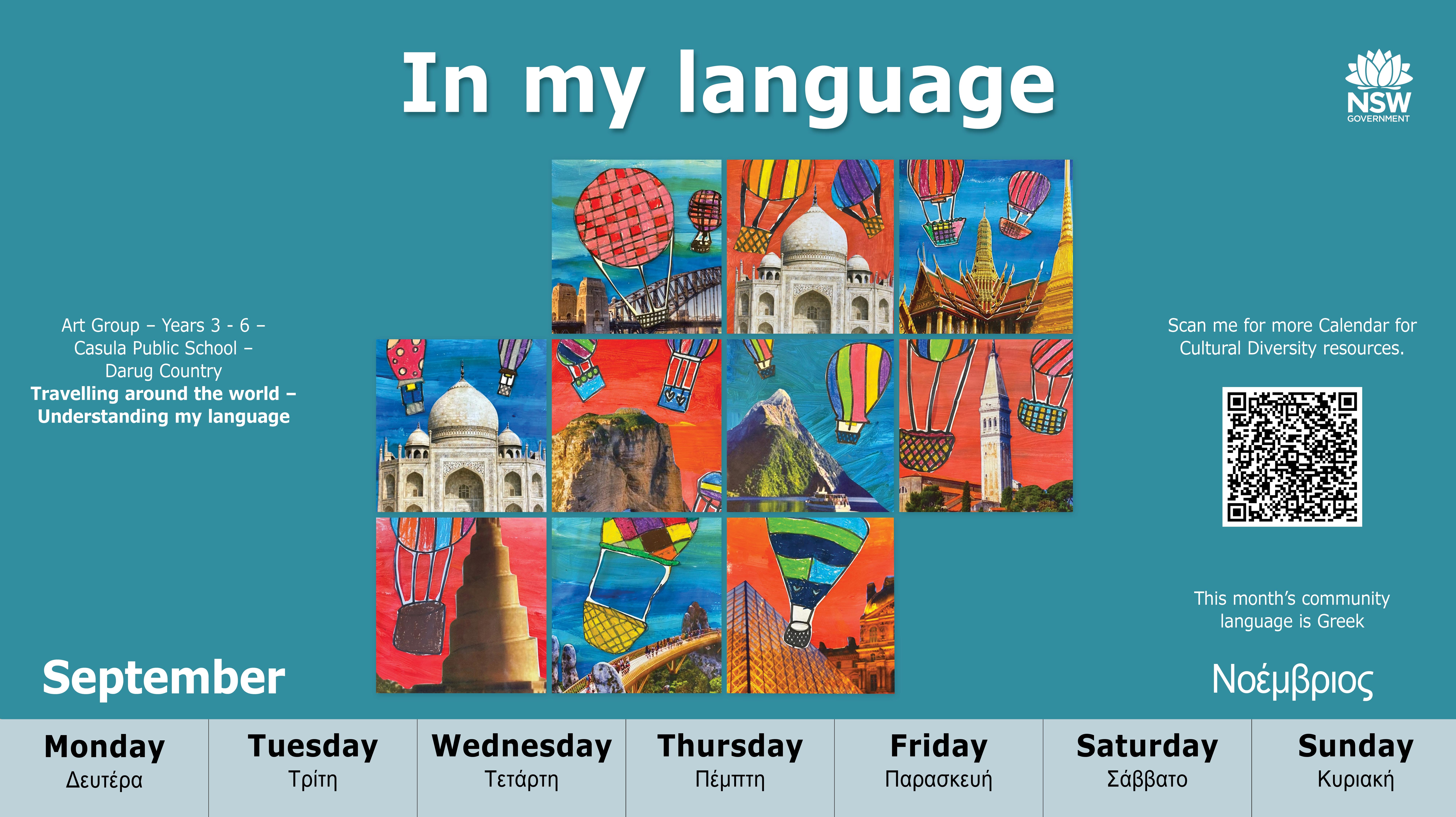 7996x4488 Calendar for cultural diversity