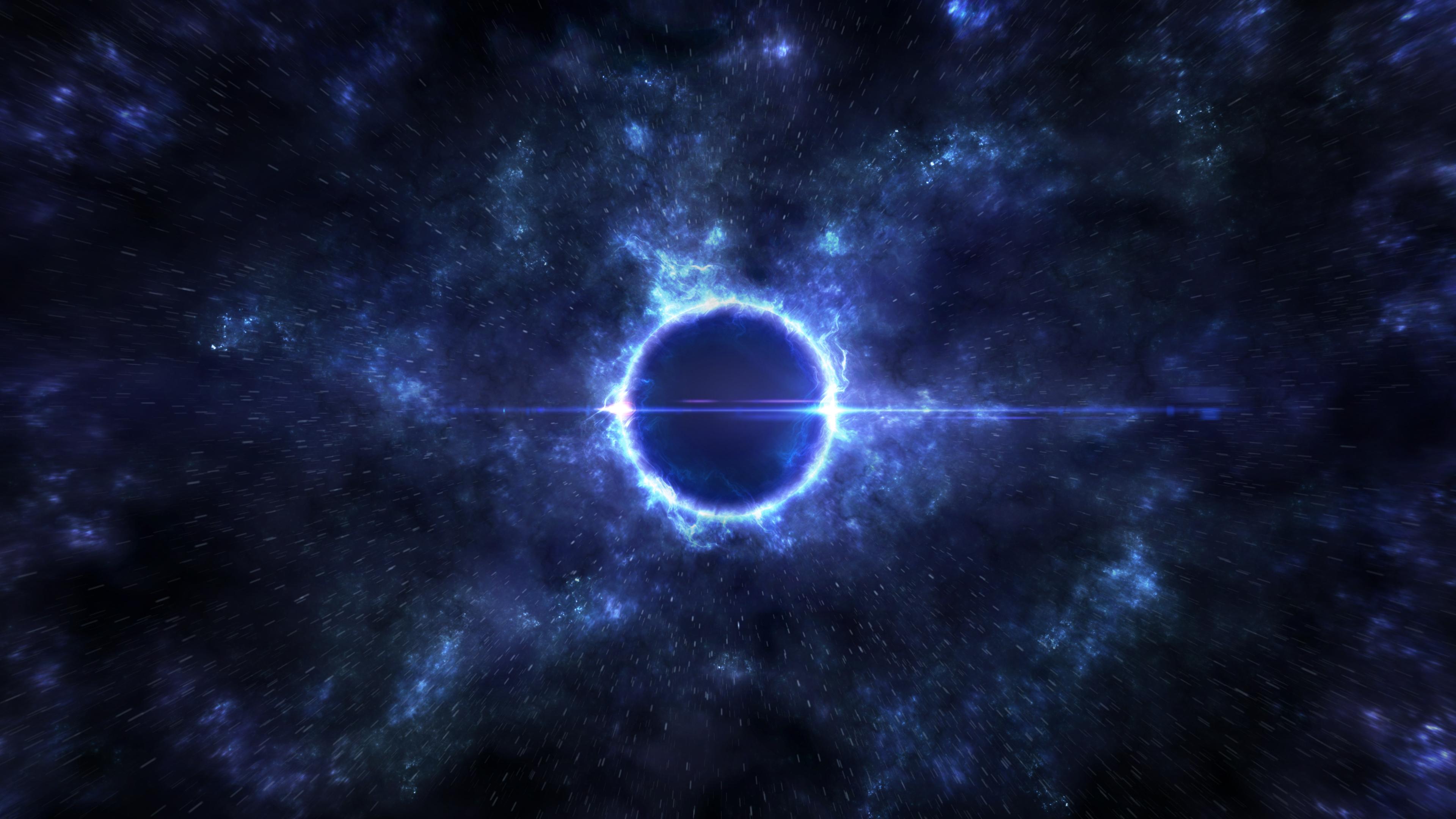 3840x2160 4K Sci Fi Black Hole Wallpaper and Background Image