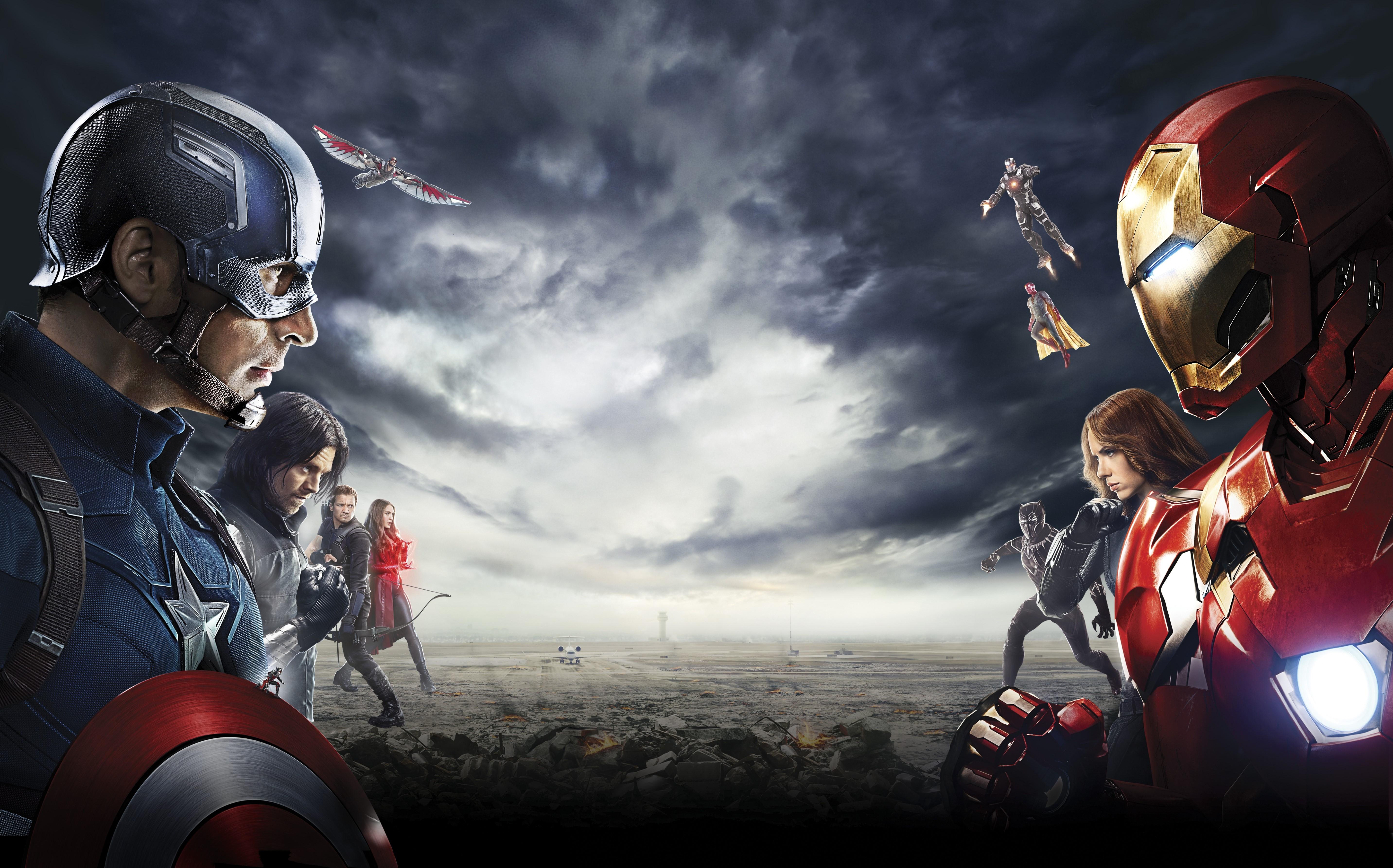 5731x3571 Wallpaper / captain america civil war, movies, superheroes, hd, 4k, 5k, iron man, captain america, black widow, ant man, black panther, war machine, vision, scarlet witch free download