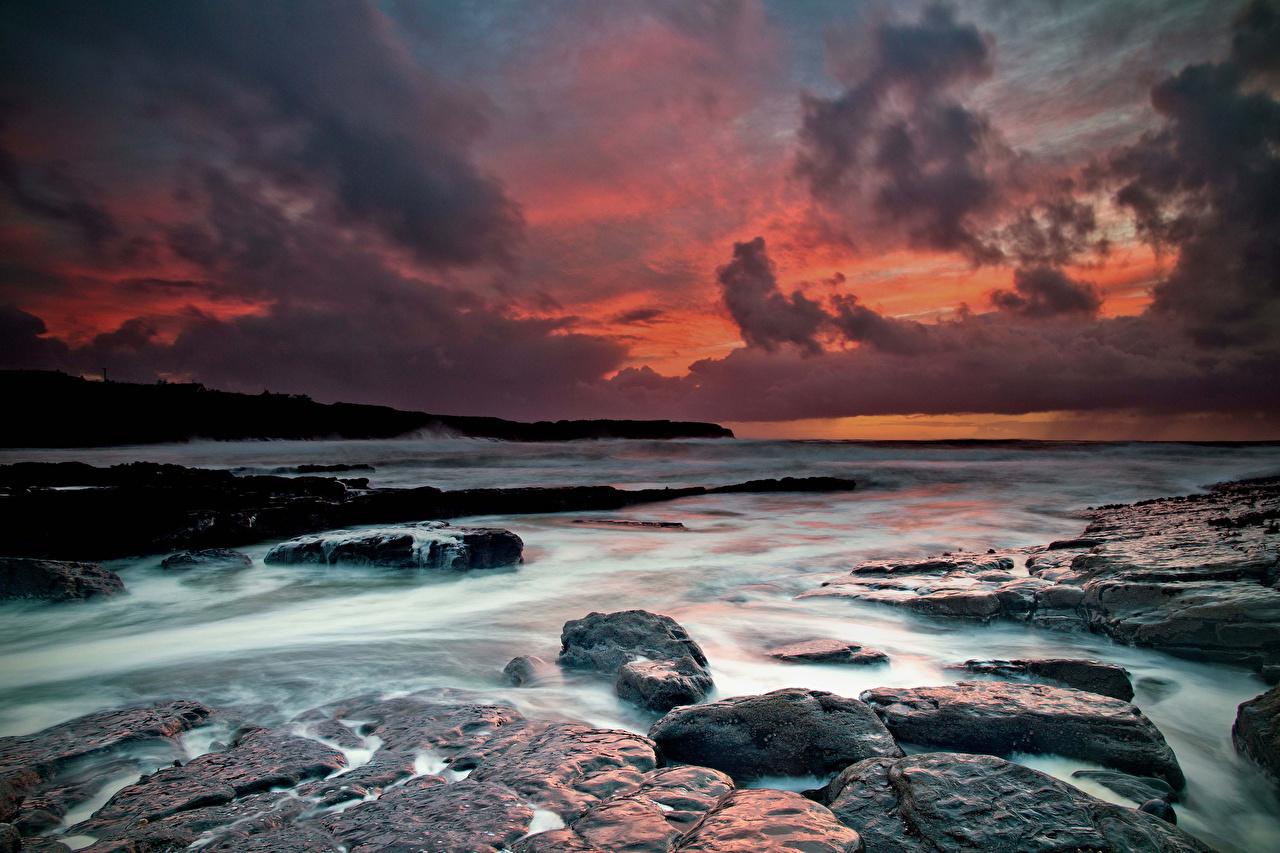 1280x853 Photos Ireland Spanish Point Sea Nature Sky Coast Clouds