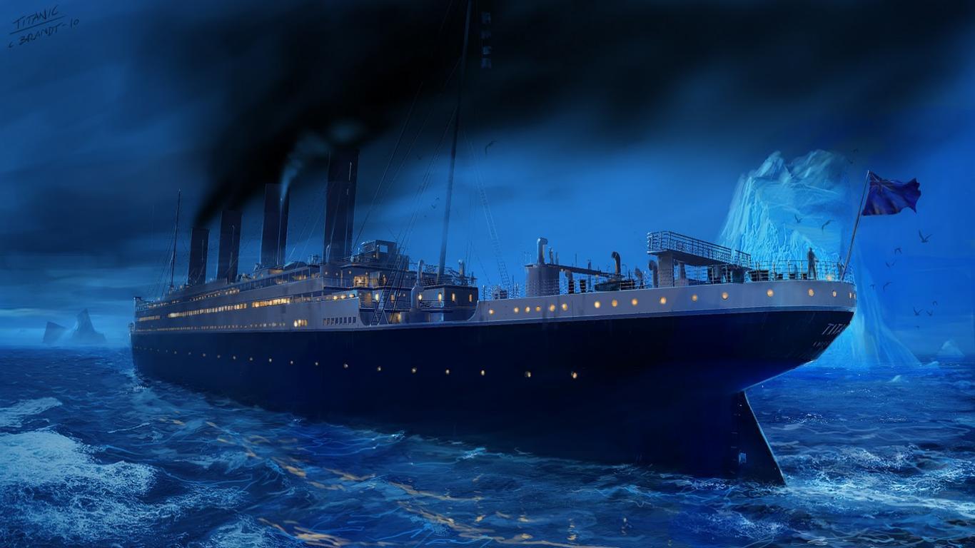 1366x768 RMS Olympic Wallpaper