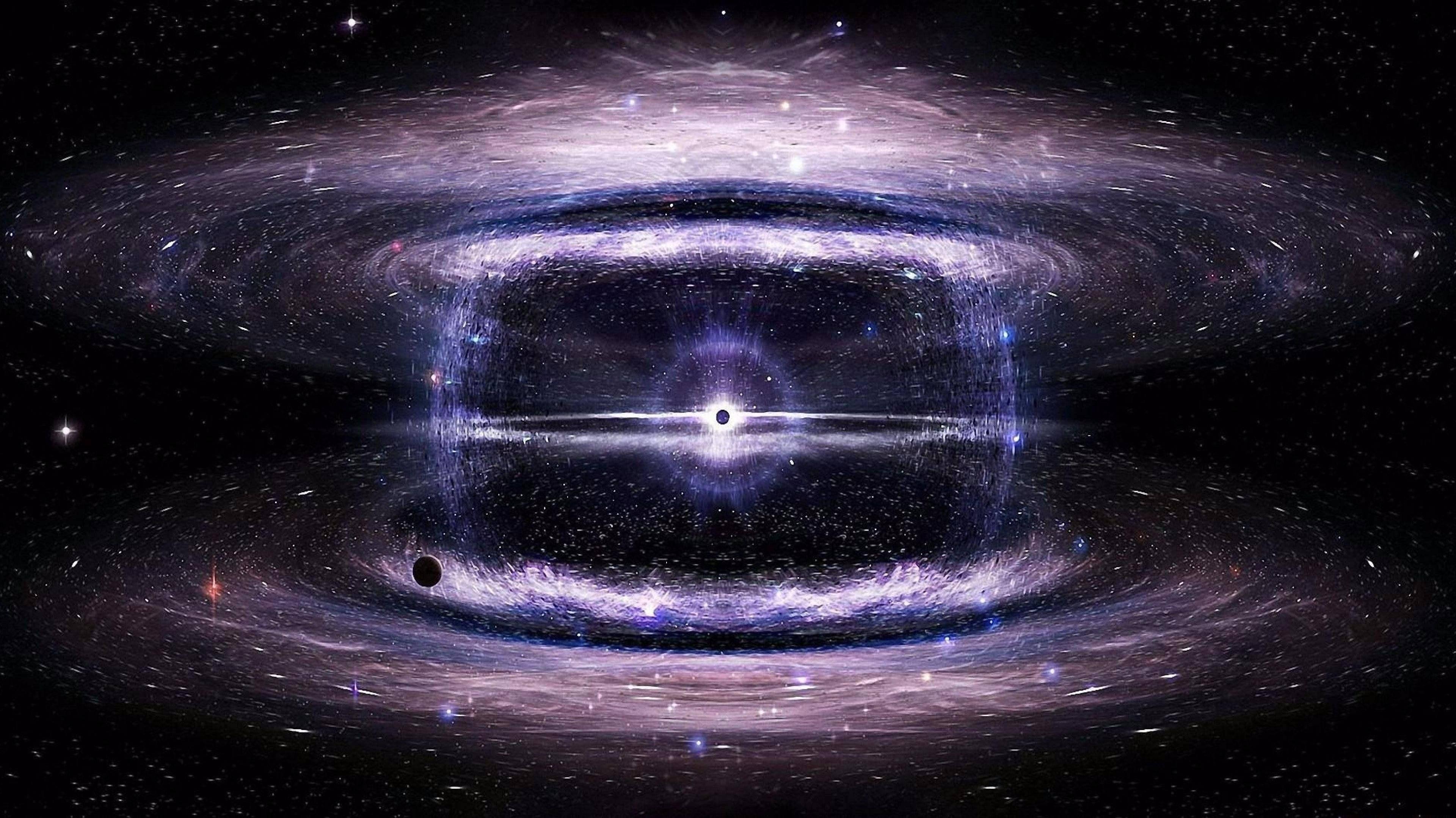 3840x2160 Download Electromagnetic Field Black Hole Wallpaper