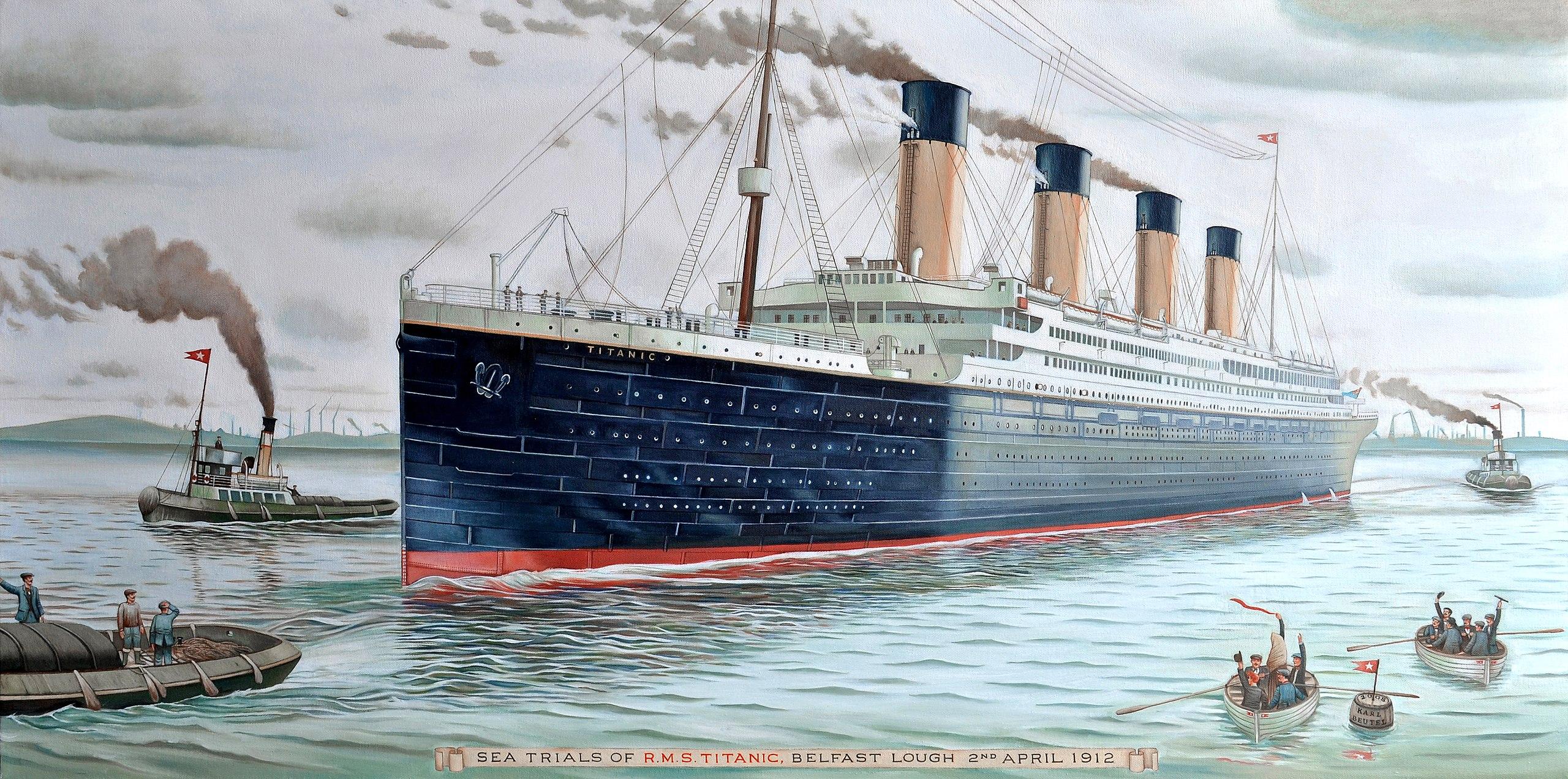 2560x1272 Sea Trials of RMS Titanic, 2nd of April