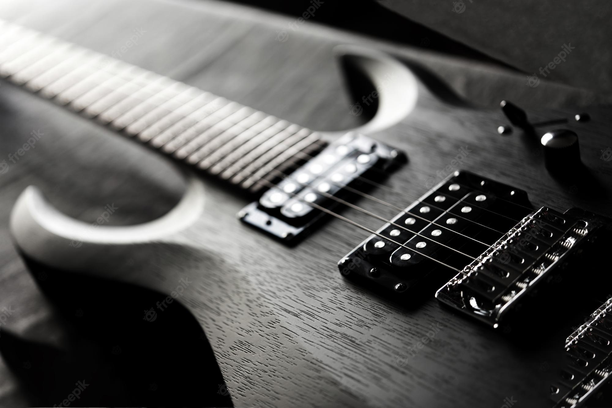 2000x1335 Black Guitar Wallpaper Image. Free Vectors, & PSD