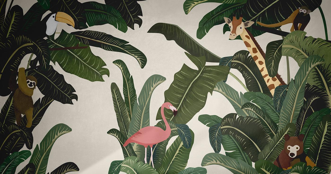 1400x738 Jungle / Wallpaper Illustration
