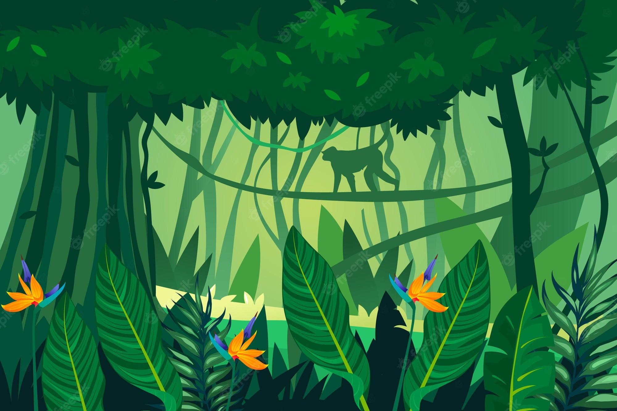 jungle-illustration-wallpapers-top-free-jungle-illustration