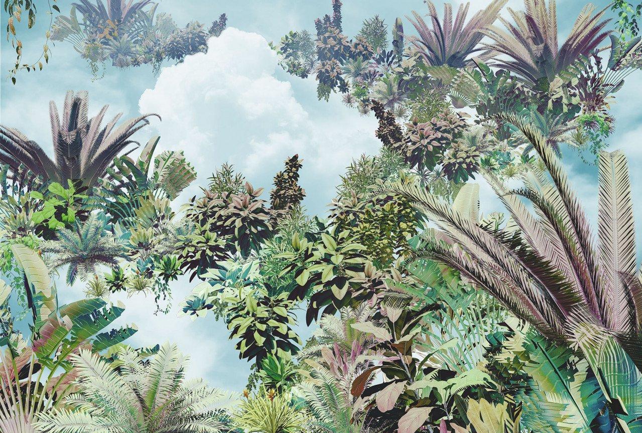 1279x863 Stroll in Paradise Mural Wallpaper: Jungle Mural