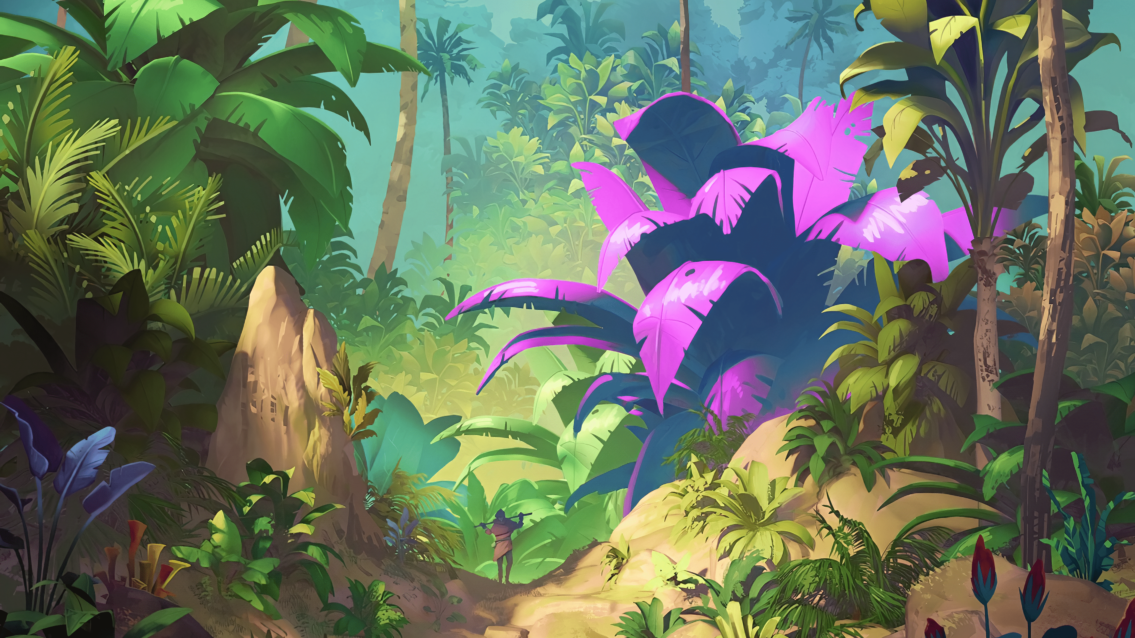 3840x2160 4K Fantasy Forest Wallpaper and Background Image