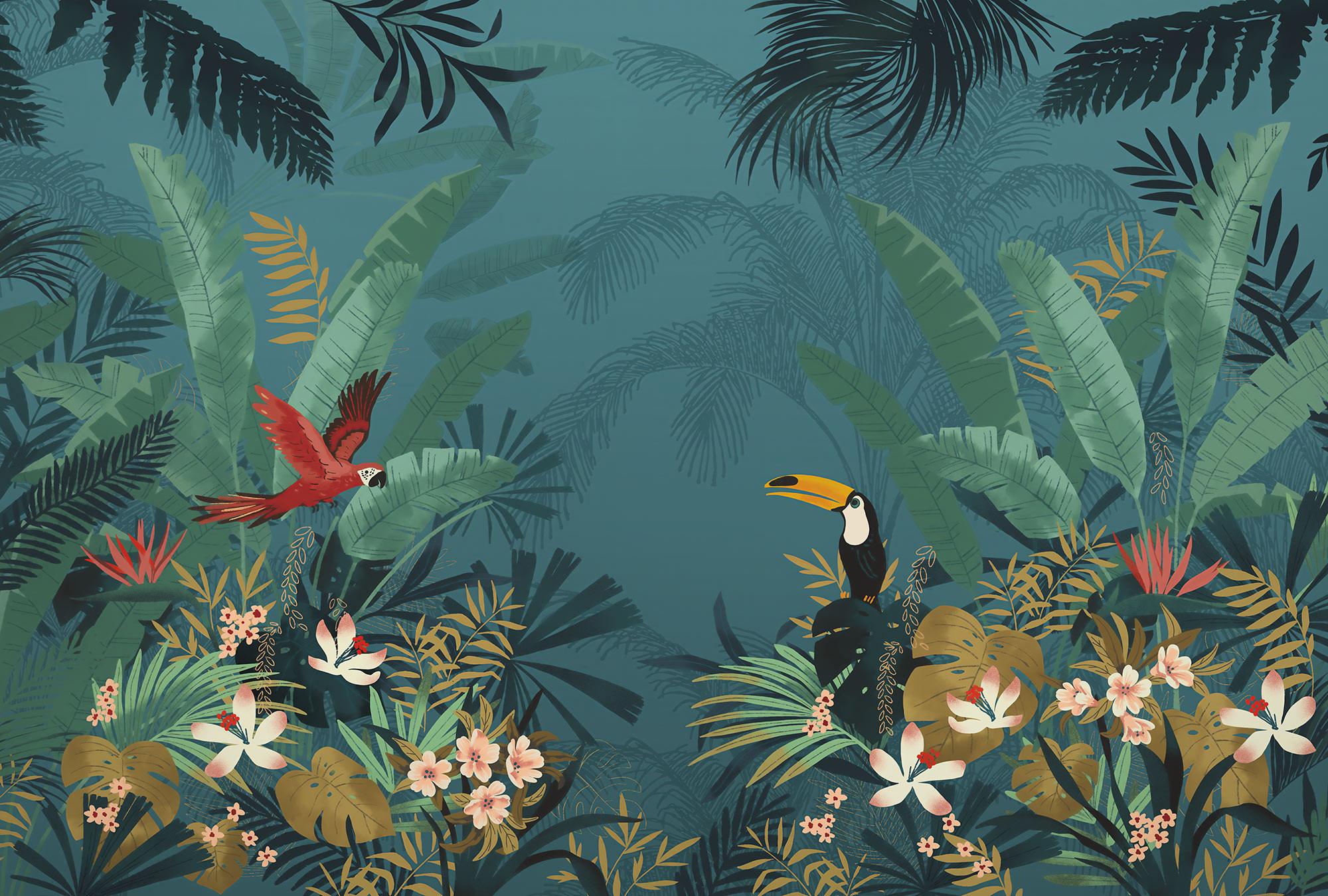 2000x1349 Photomurals. Digital print photomural Enchanted Jungle