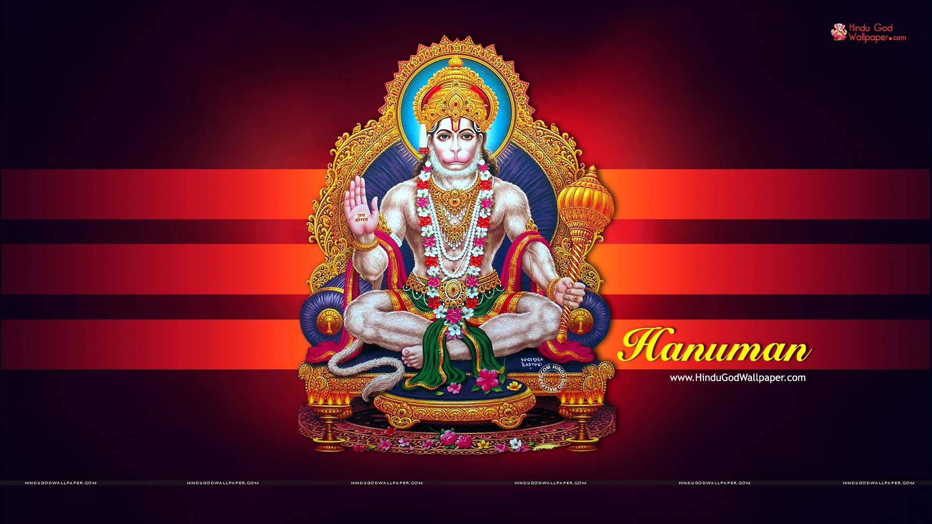 1920x1080 Download Angry Hanuman Hindu God Wallpaper