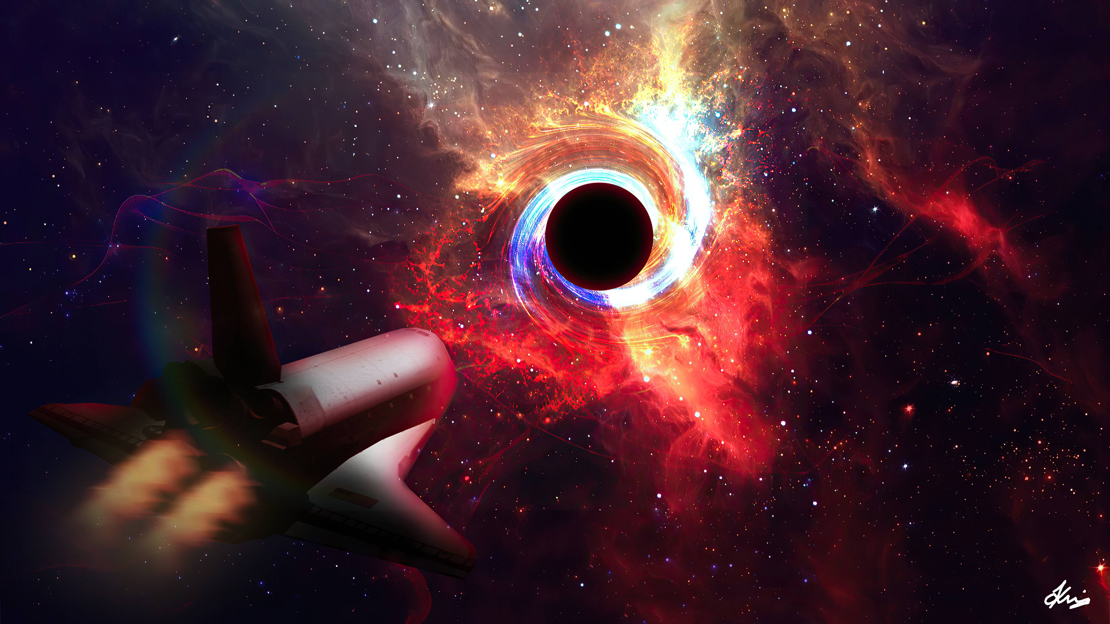 3840x2160 Black Hole Gravity 4K Macbook Pro Retina Wallpaper, HD Space 4K Wallpaper, Image, Photo and Background