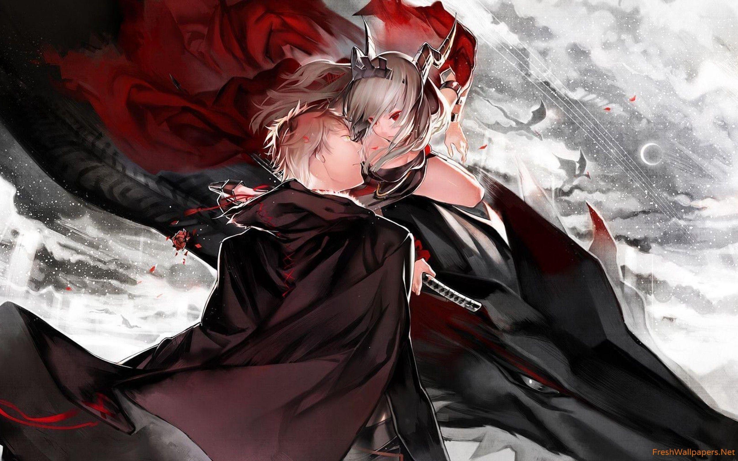 2560x1600 Dragon princess in love wallpaper