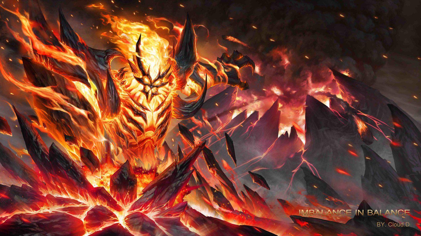 1600x900 Shadow fiend, D cloud. Shadow creatures, Devaint art, Shadow