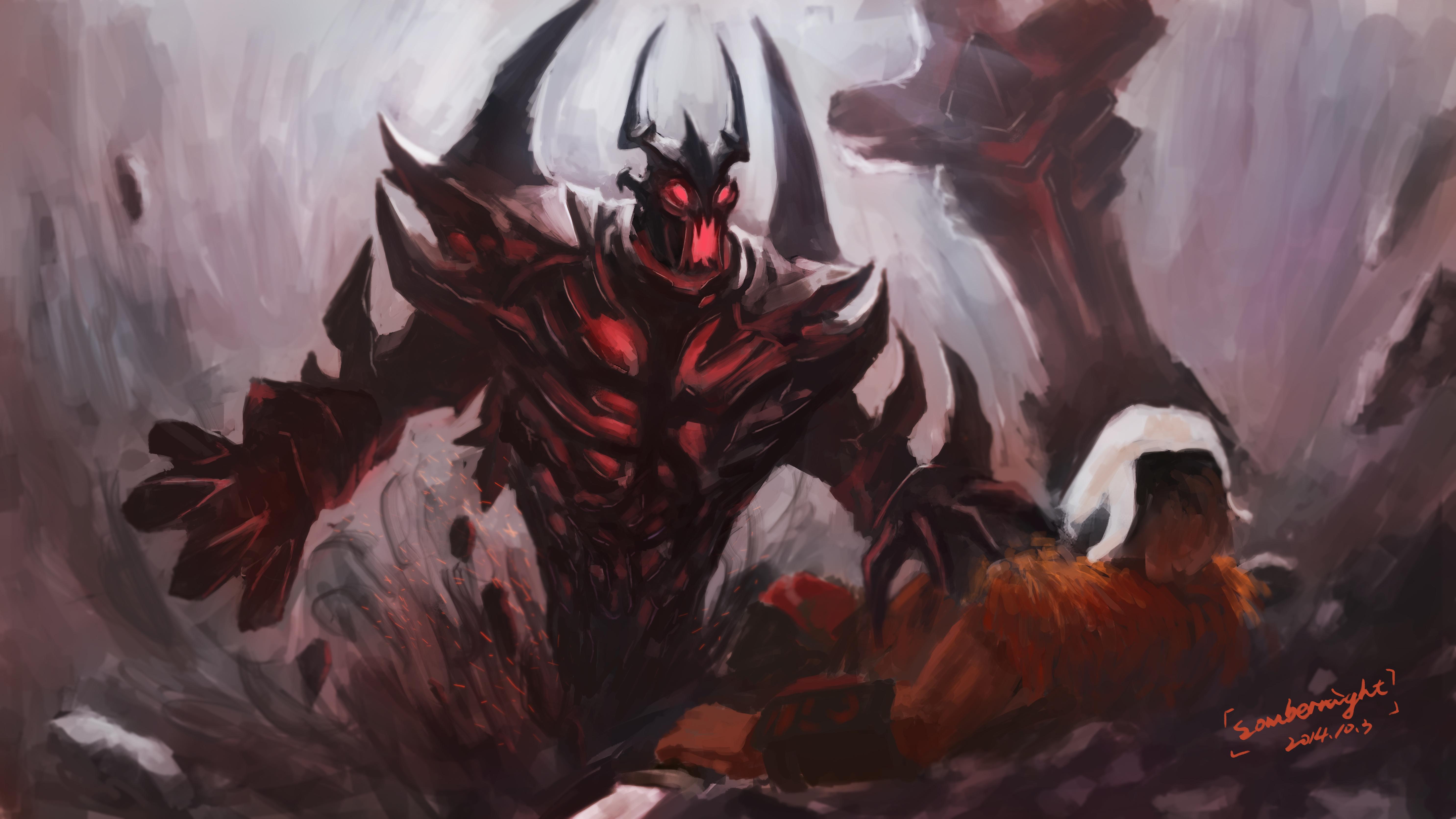 5942x3343 Shadow Fiend (DotA 2) HD Wallpaper and Background