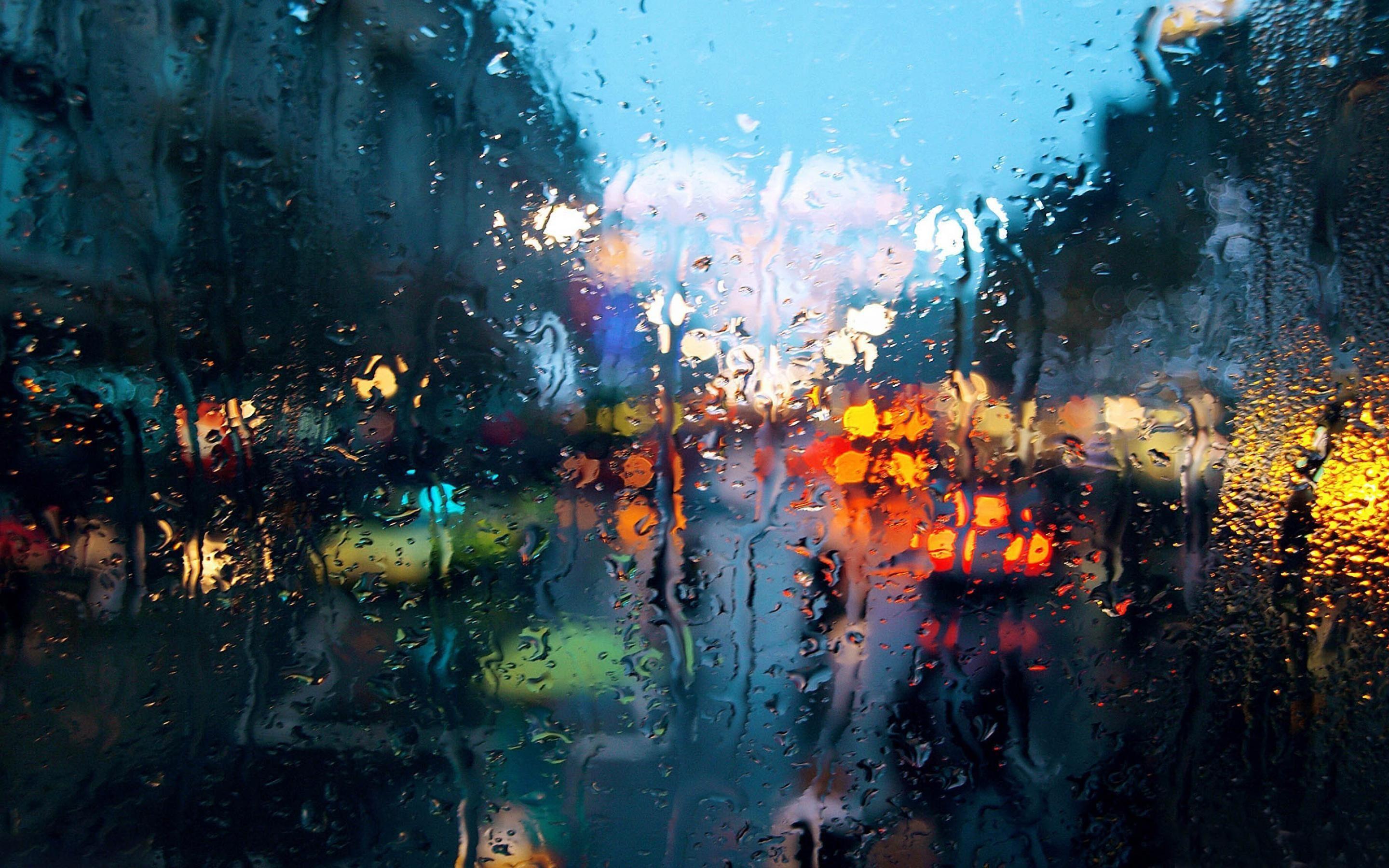 2880x1800 Aesthetic Rain Desktop Wallpaper