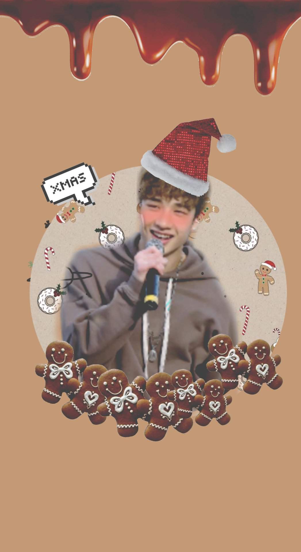 1047x1920 * * BangChan Christmas wallpaper * *. Stray Kids Amino