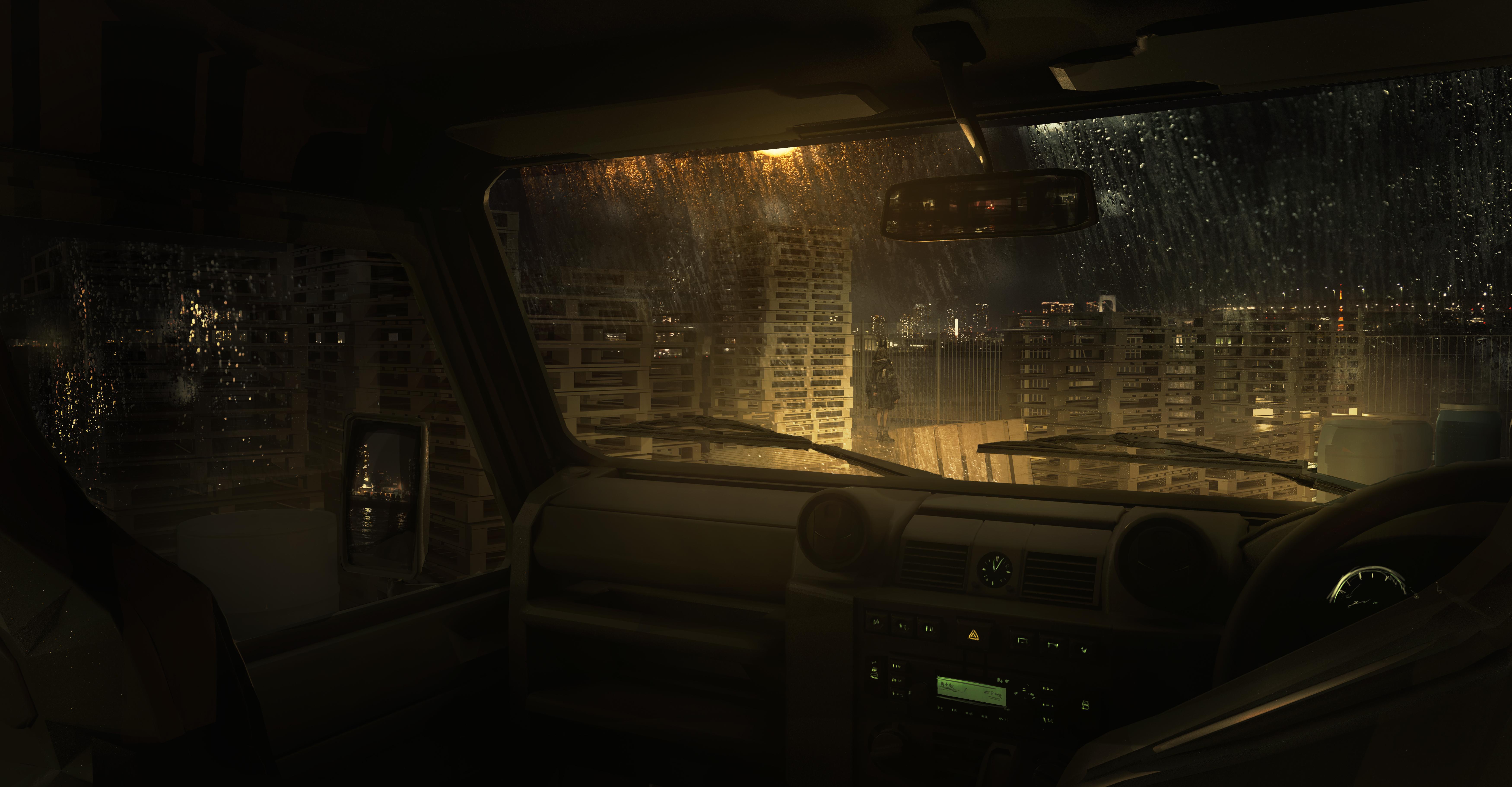 7000x3646 Rain HD Wallpaper and Background