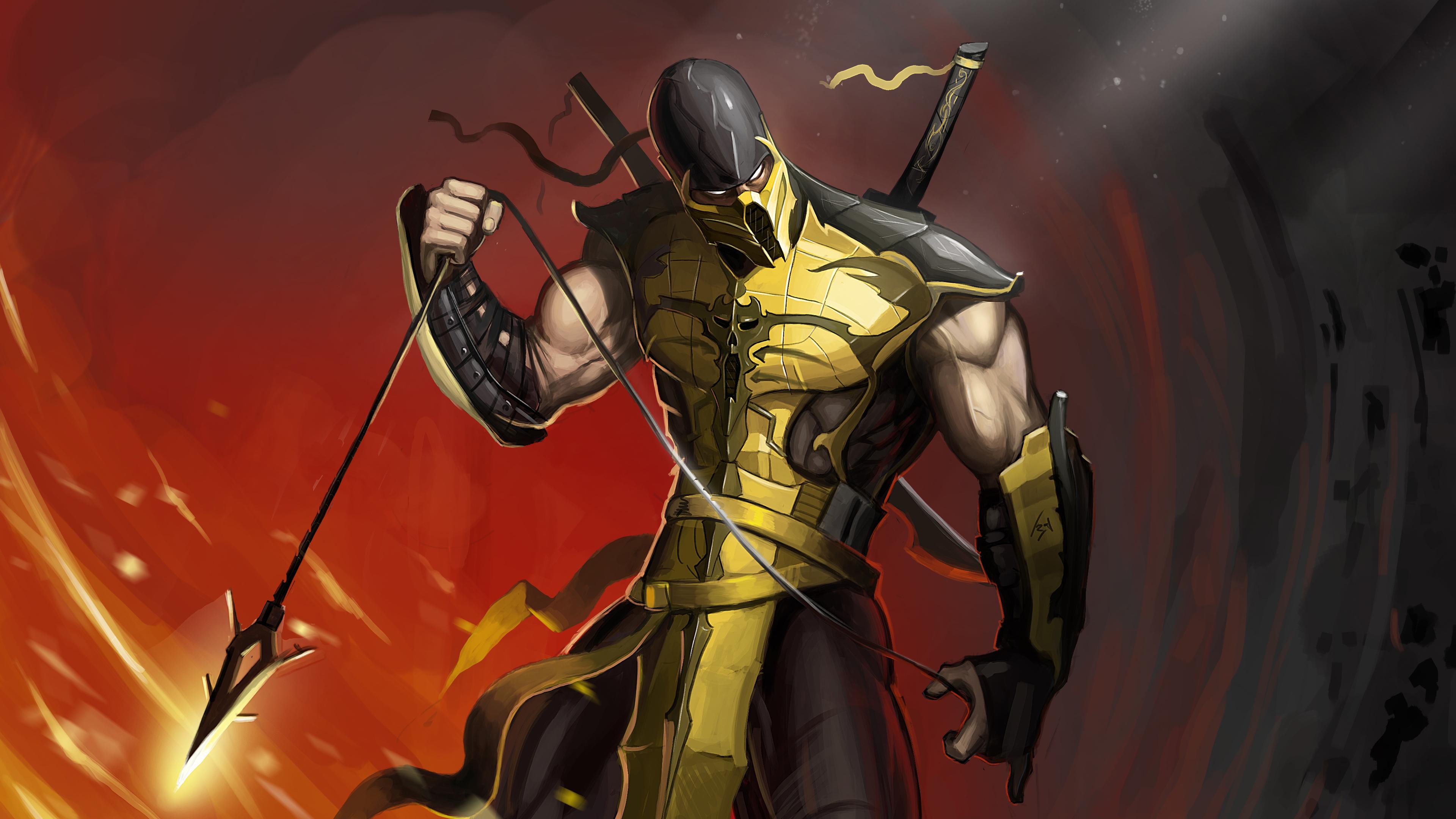 3840x2160 Wallpaper 4k Scorpion Mortal Kombat Game 4k Wallpaper