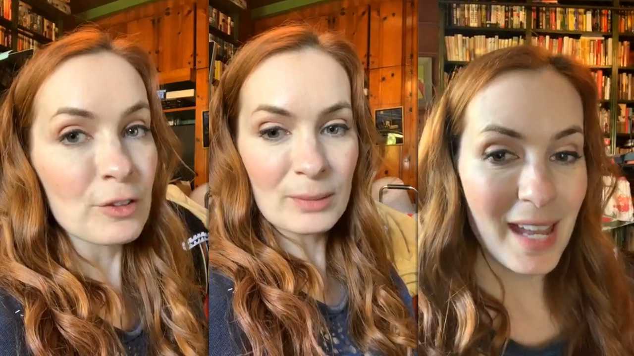 1280x720 Felicia Day. Instagram Live Stream April 2020. IG LIVE's TV