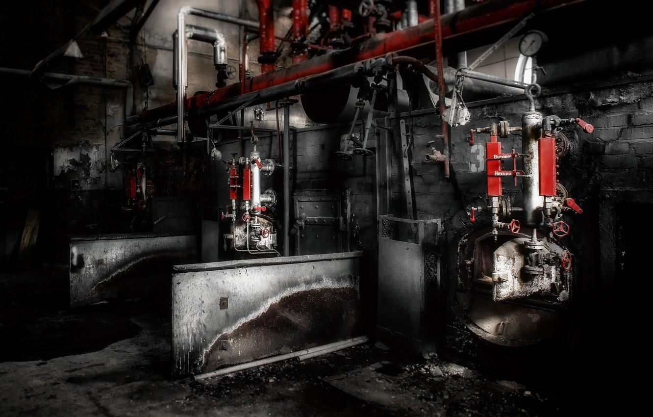 1332x850 Wallpaper decay, abandon, boiler room image for desktop, section интерьер