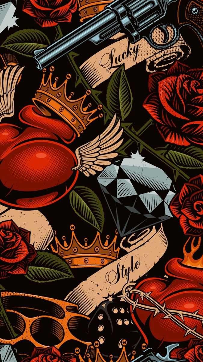 675x1200 Tattoo Wallpaper Browse Tattoo Wallpaper with collections of Hand, iPhone, Japanese, Love, Tattoo. Graffiti wallpaper iphone, Glitch wallpaper, Graffiti wallpaper
