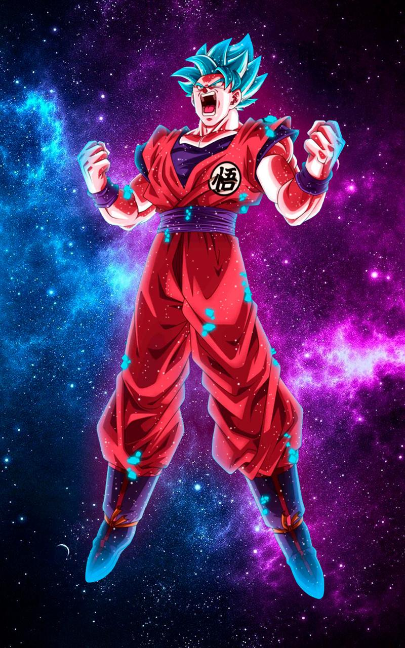 800x1280 Galaxy Goku Wallpaper