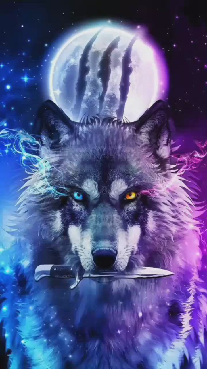 720x1280 LOVIZONES22. Fantasy wolf, Galaxy wolf, Wolf spirit animal