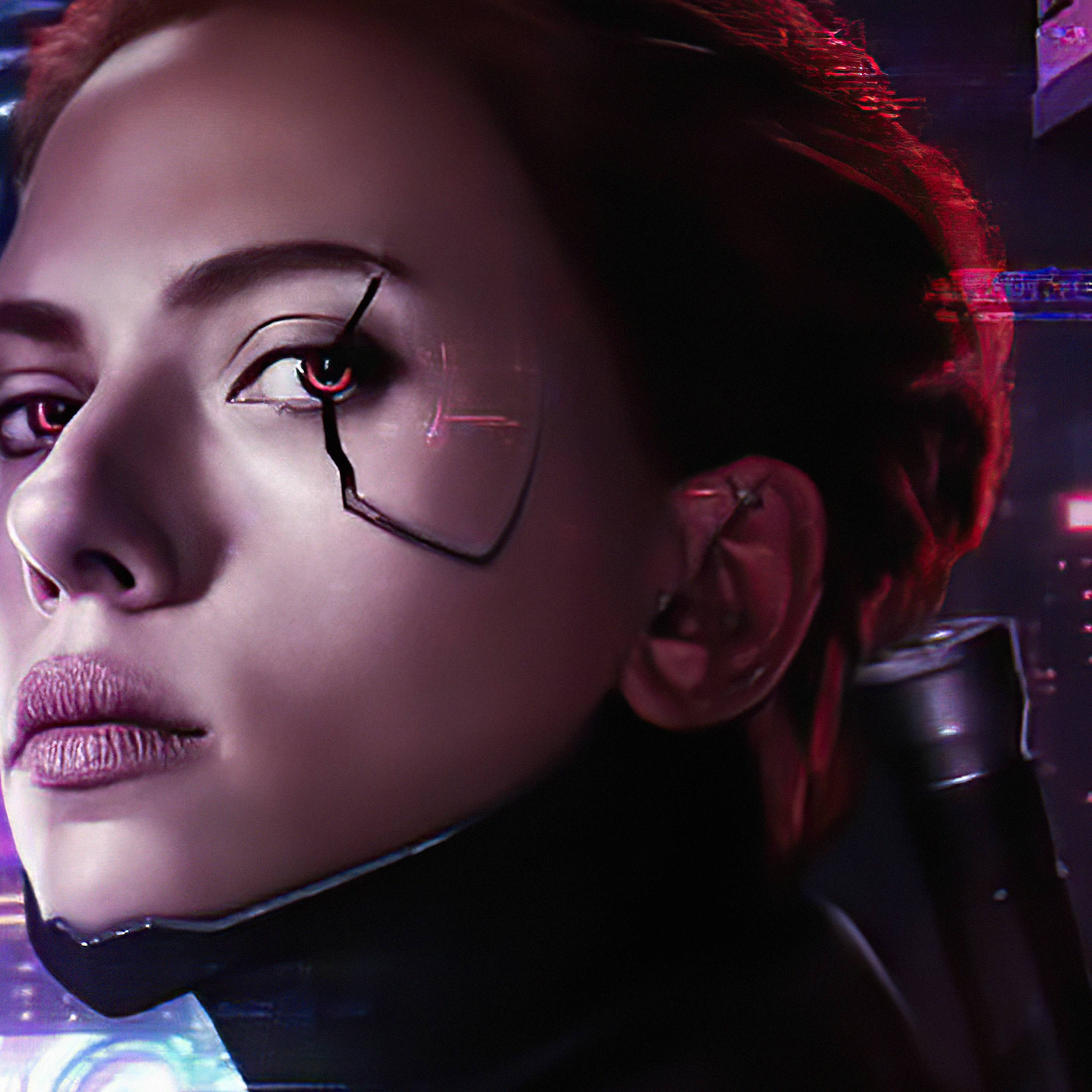 Cyberpunk 2077 черный. Скарлетт Йоханссон Cyberpunk 2077. Скарлетт Йоханссон киборг. Киберпанк 2077 Скарлетт Йоханссон. Эвелин Паркер Cyberpunk 2077.