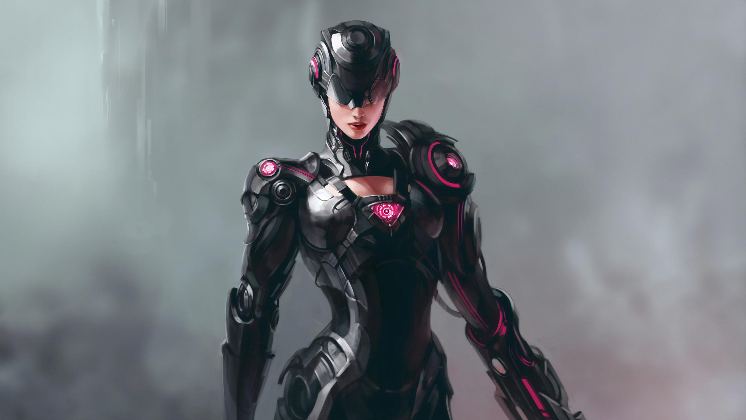 2560x1440 Cyborg Girl 1440P Resolution HD 4k Wallpaper, Image, Background, Photo and Picture