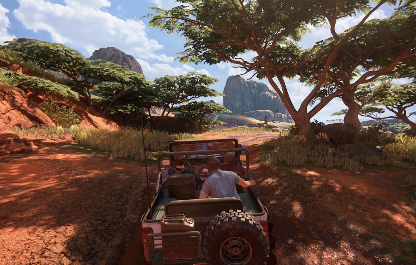 1332x850 Wallpaper jeep, Madagascar, Sally, Naughty Dog, Playstation Uncharted Sam Drake, Nathan Drake image for desktop, section игры