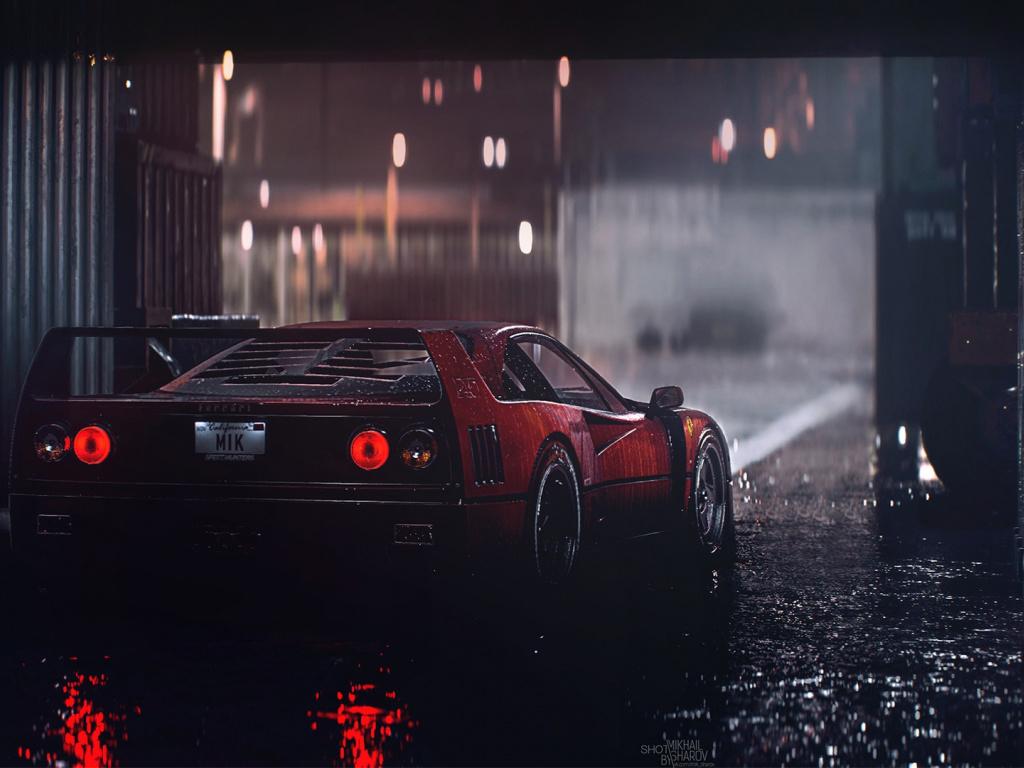 1024x768 Ferrari F classic car, art wallpaper, 1920x HD image, picture, 77ffe423