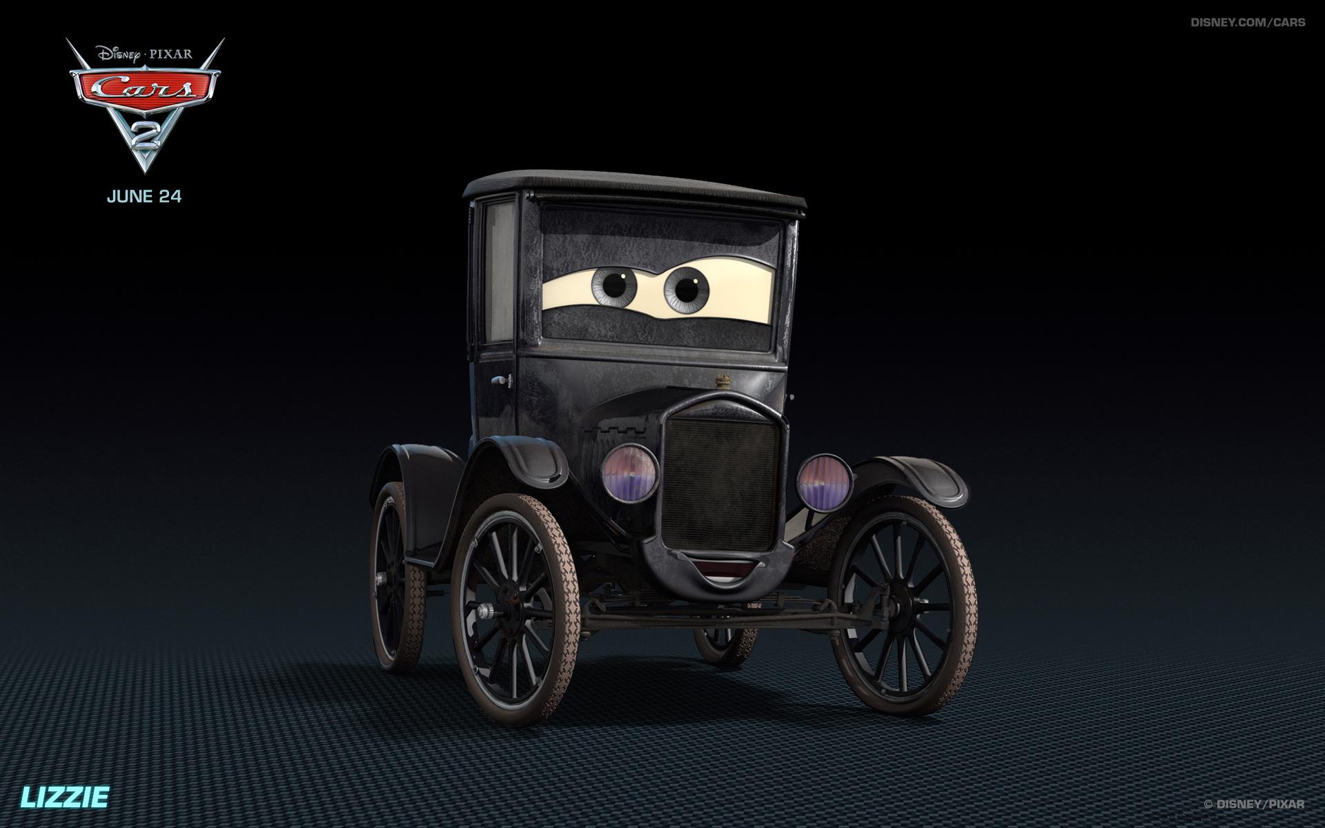 1920x1200 Lizzie the Old Car from Disney's Cars HD Desktop Wallpaper
