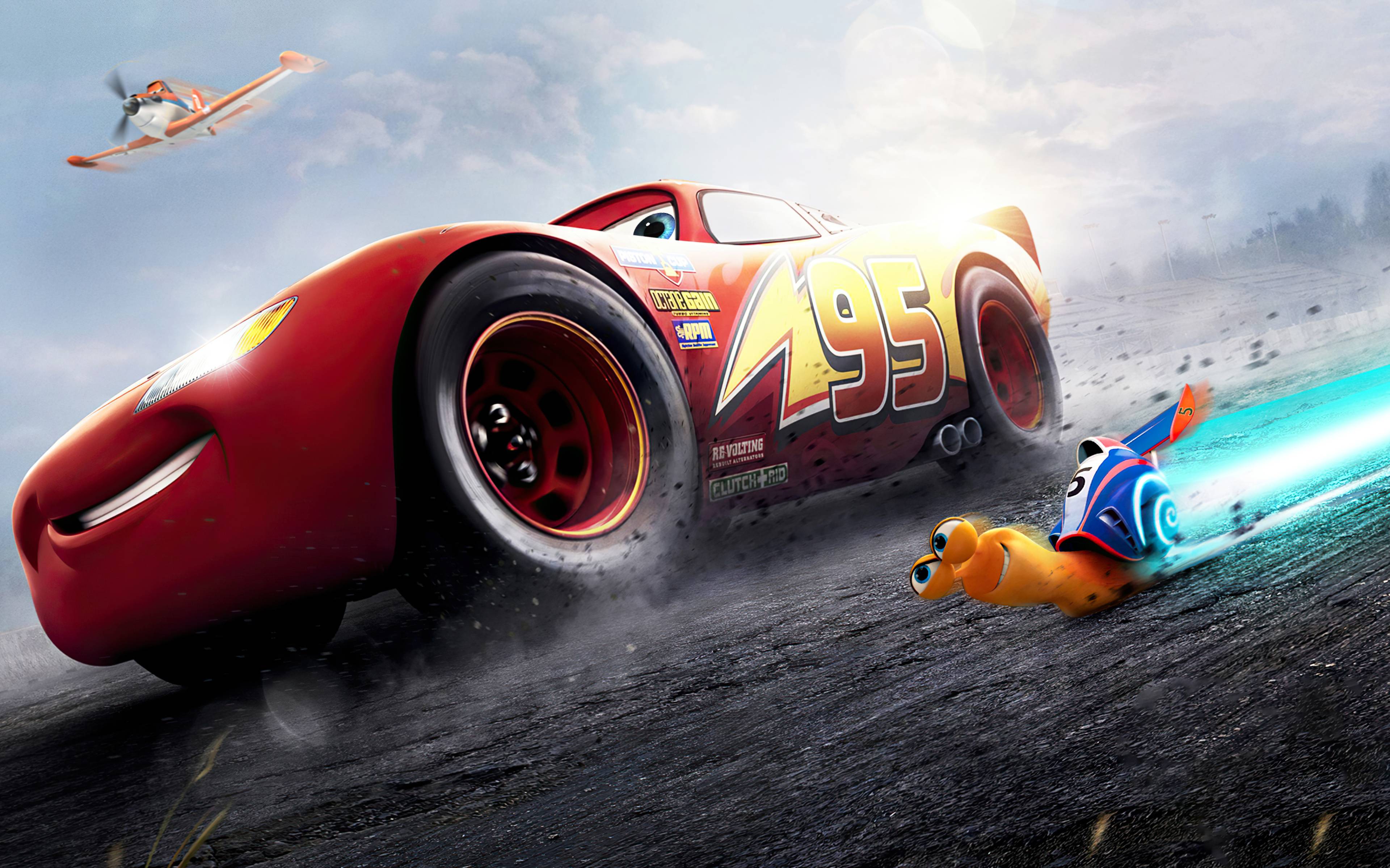 3840x2400 Lightning Mcqueen And Turbo 4k 4k HD 4k Wallpaper, Image, Background, Photo and Picture