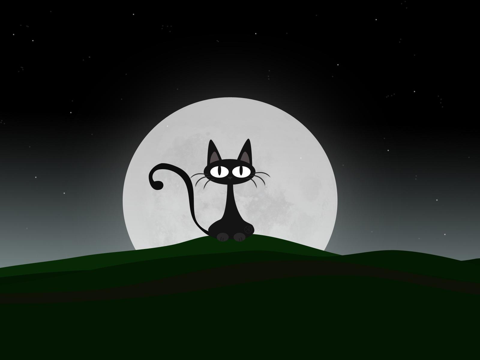 1600x1200 Cat Cartoon character Desktop Wallpaper