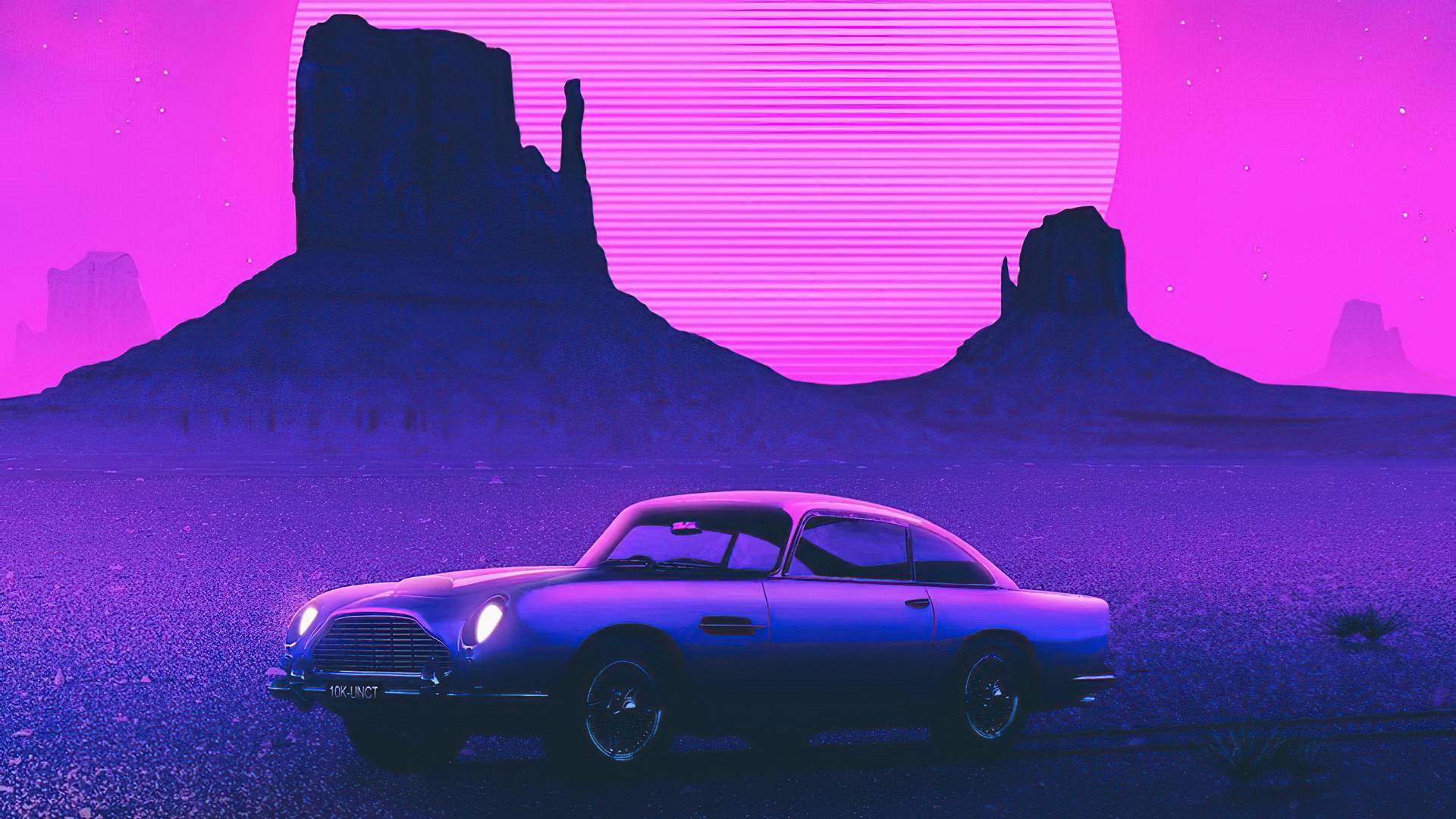1920x1080 Retro Car Art HD Wallpaper
