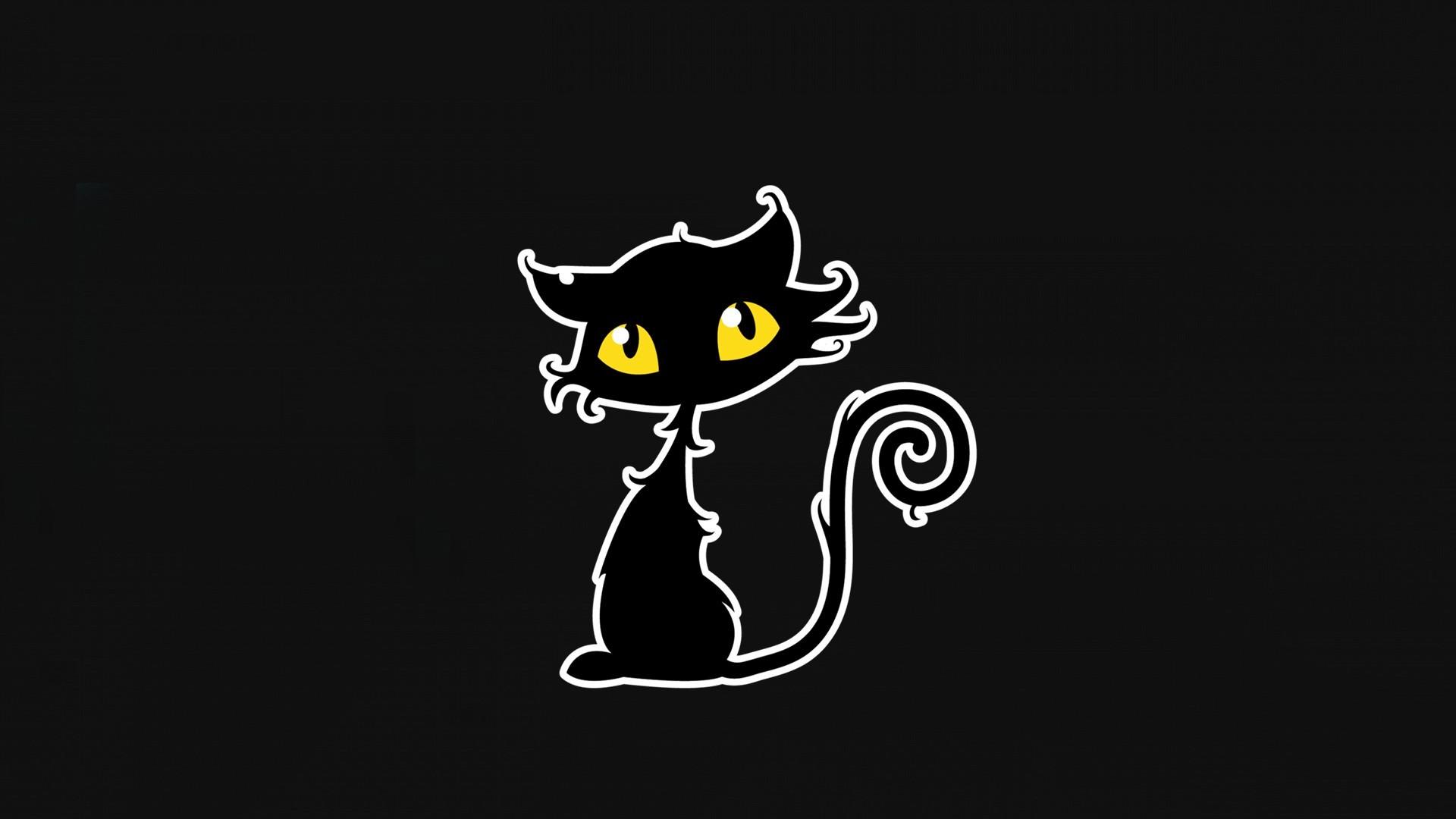 1920x1080 Halloween Cat Wallpaper