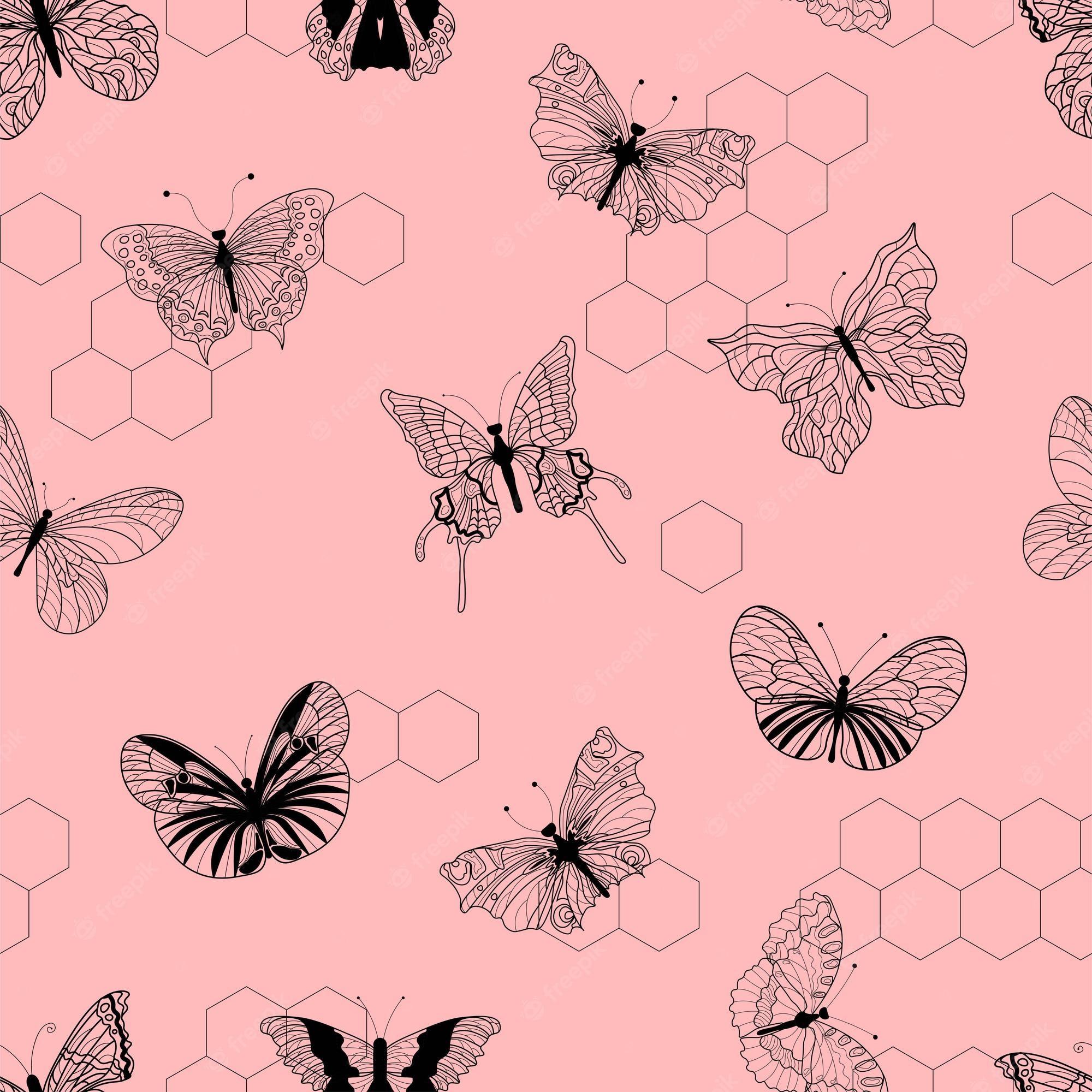 2000x2000 Light Blue Butterfly Wallpaper Image. Free Vectors, & PSD