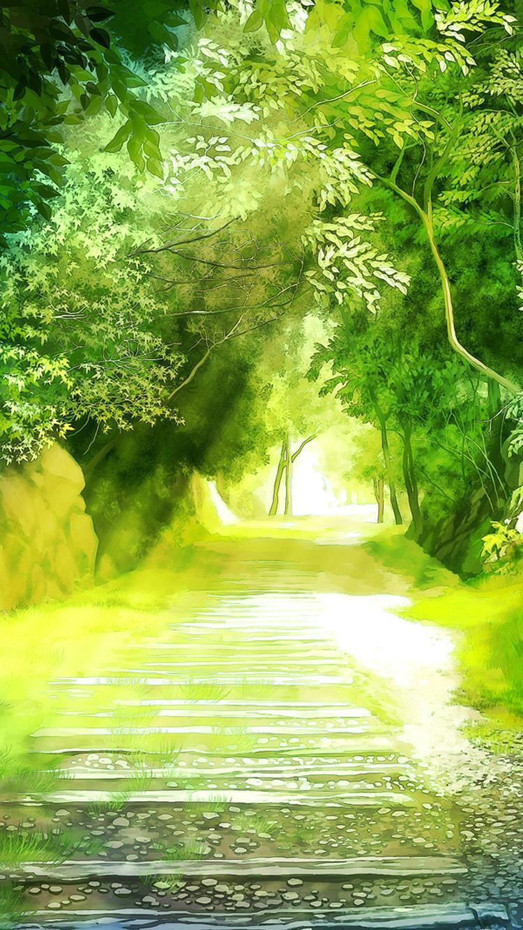 750x1334 Green Nature iPhone Wallpaper
