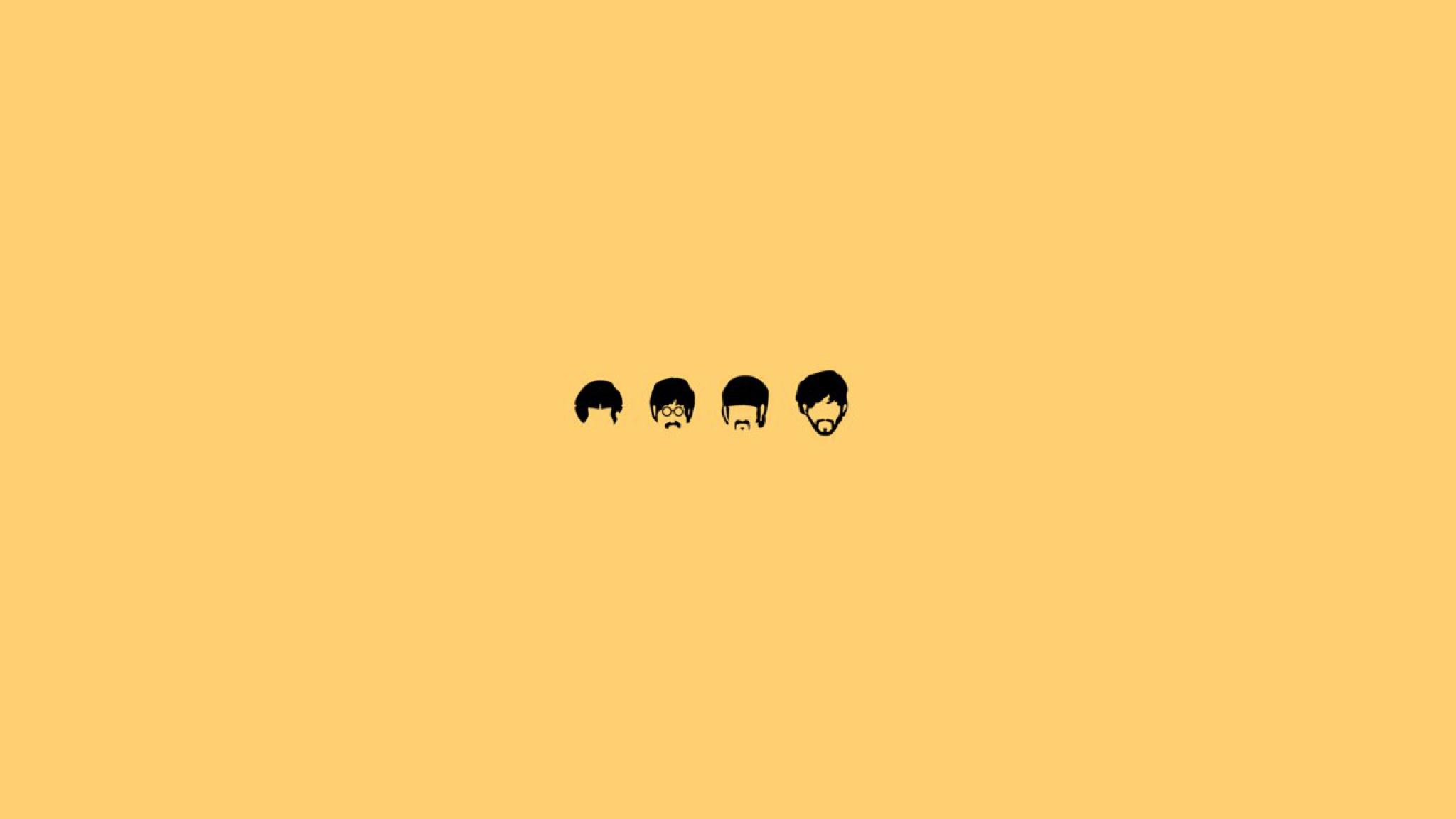 2048x1152 The Beatles, Yellow Aesthetic Wallpaper • Wallpaper For You