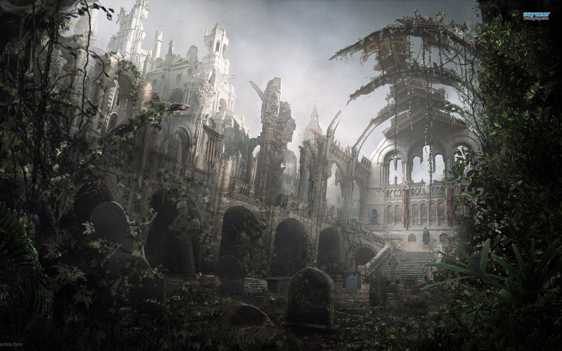 1920x1200 Dark Scenic Wallpaper