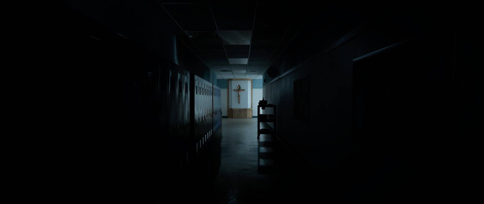 1920x810 Download Dark Church Hallway Wallpaper